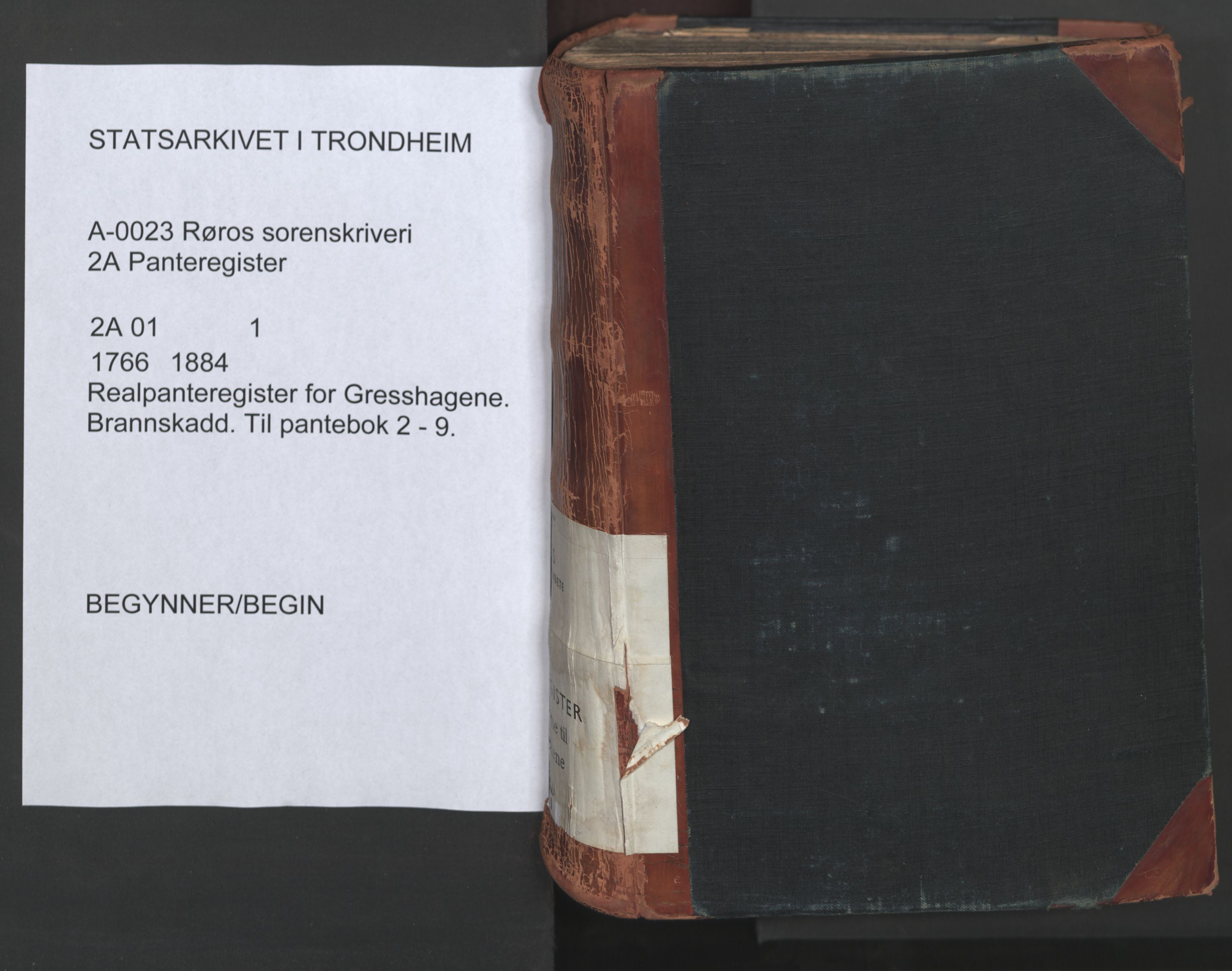 Røros sorenskriveri, SAT/A-0023/2/2A/L0001: Panteregister nr. 1, 1766-1884