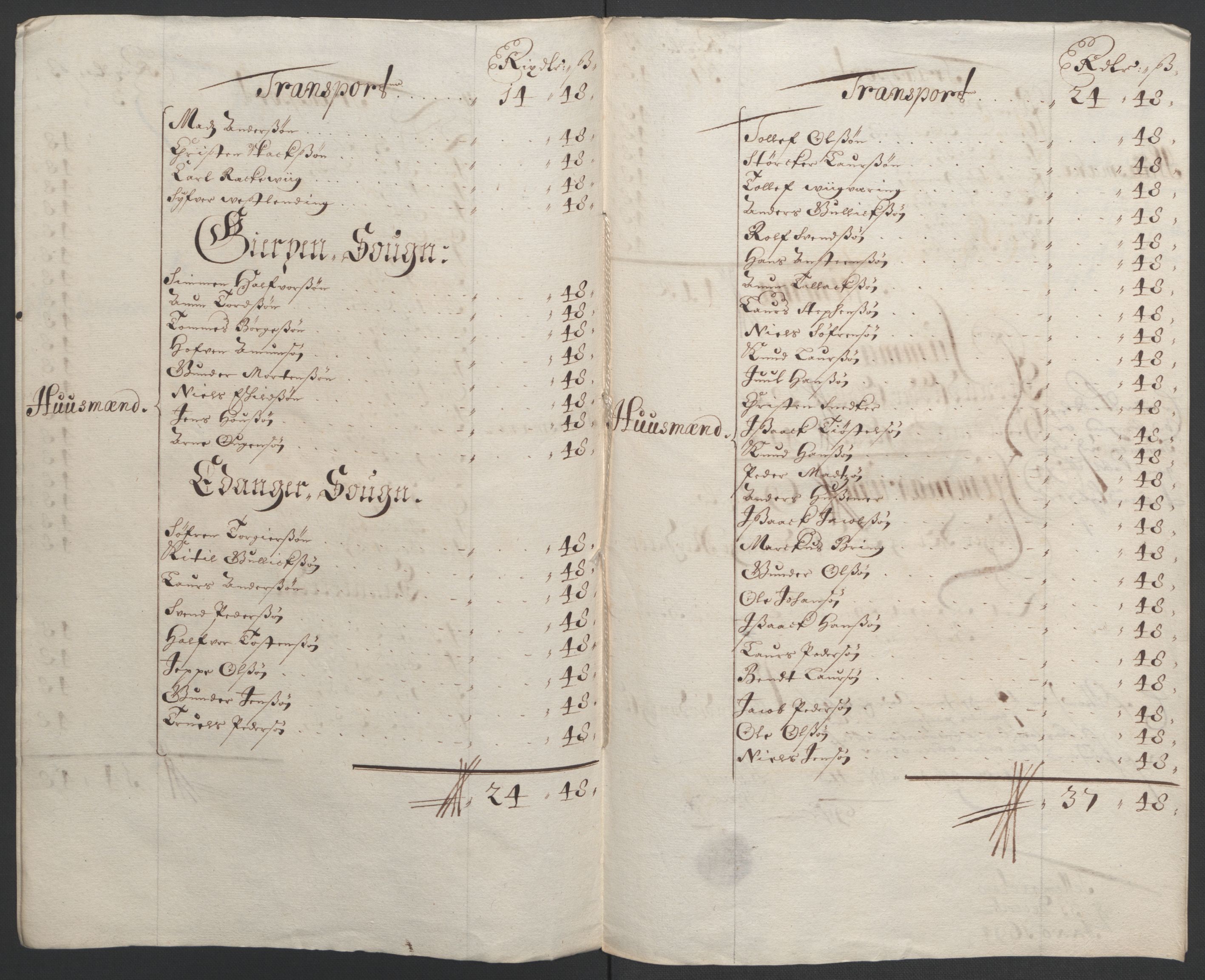 Rentekammeret inntil 1814, Reviderte regnskaper, Fogderegnskap, RA/EA-4092/R36/L2092: Fogderegnskap Øvre og Nedre Telemark og Bamble, 1694, s. 207