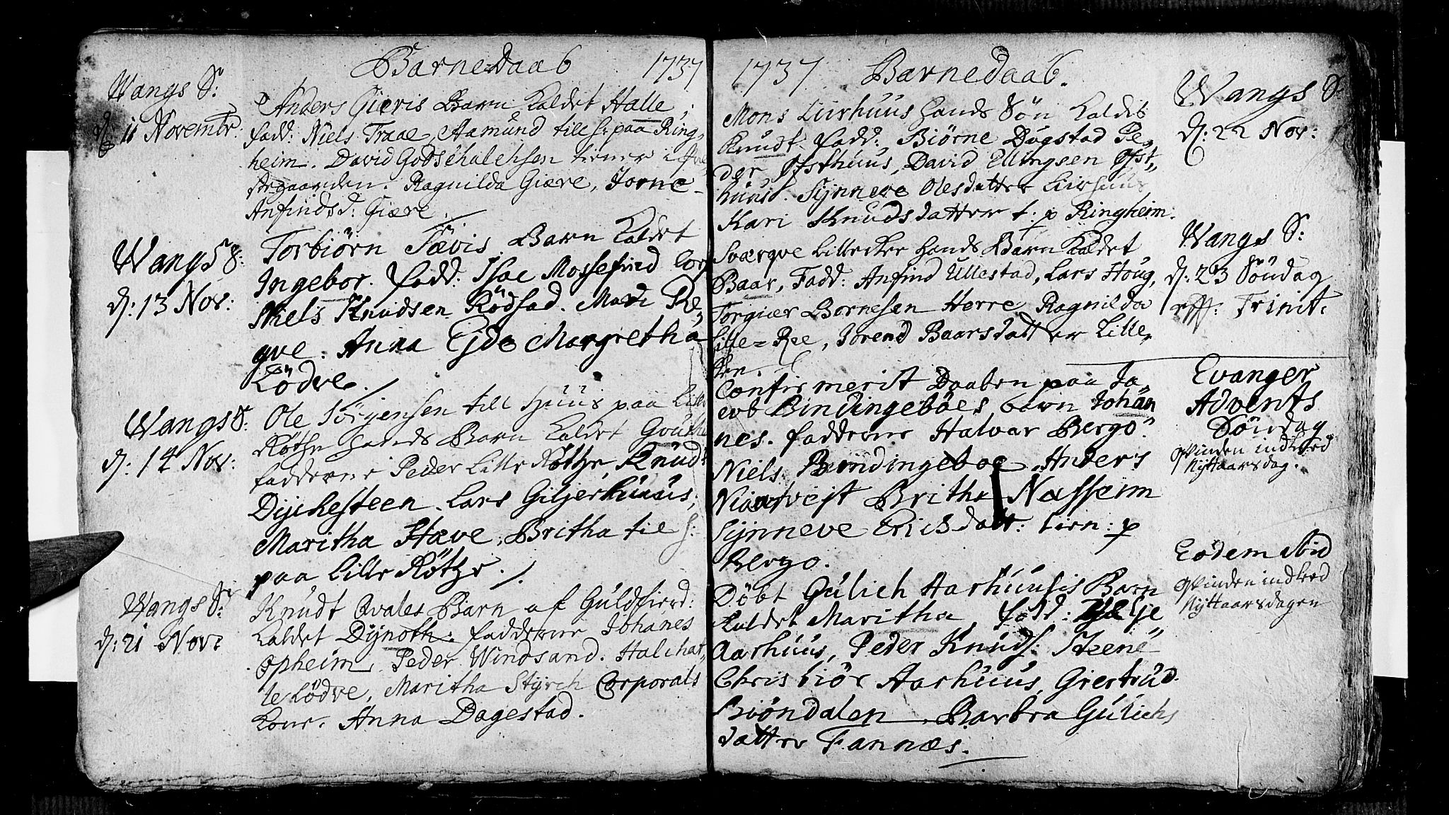 Voss sokneprestembete, SAB/A-79001/H/Haa: Ministerialbok nr. A 5, 1736-1743, s. 39