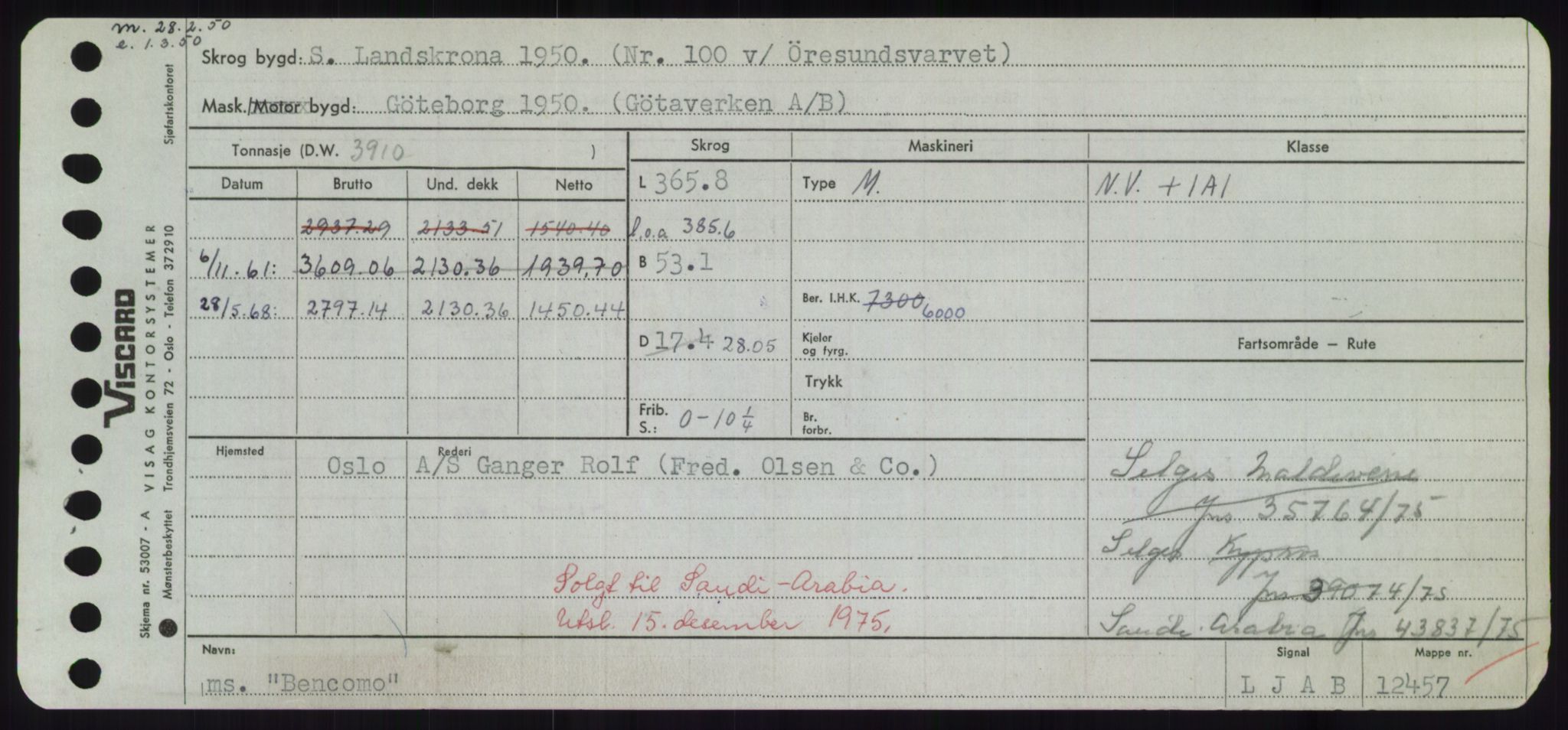 Sjøfartsdirektoratet med forløpere, Skipsmålingen, AV/RA-S-1627/H/Hd/L0003: Fartøy, B-Bev, s. 603