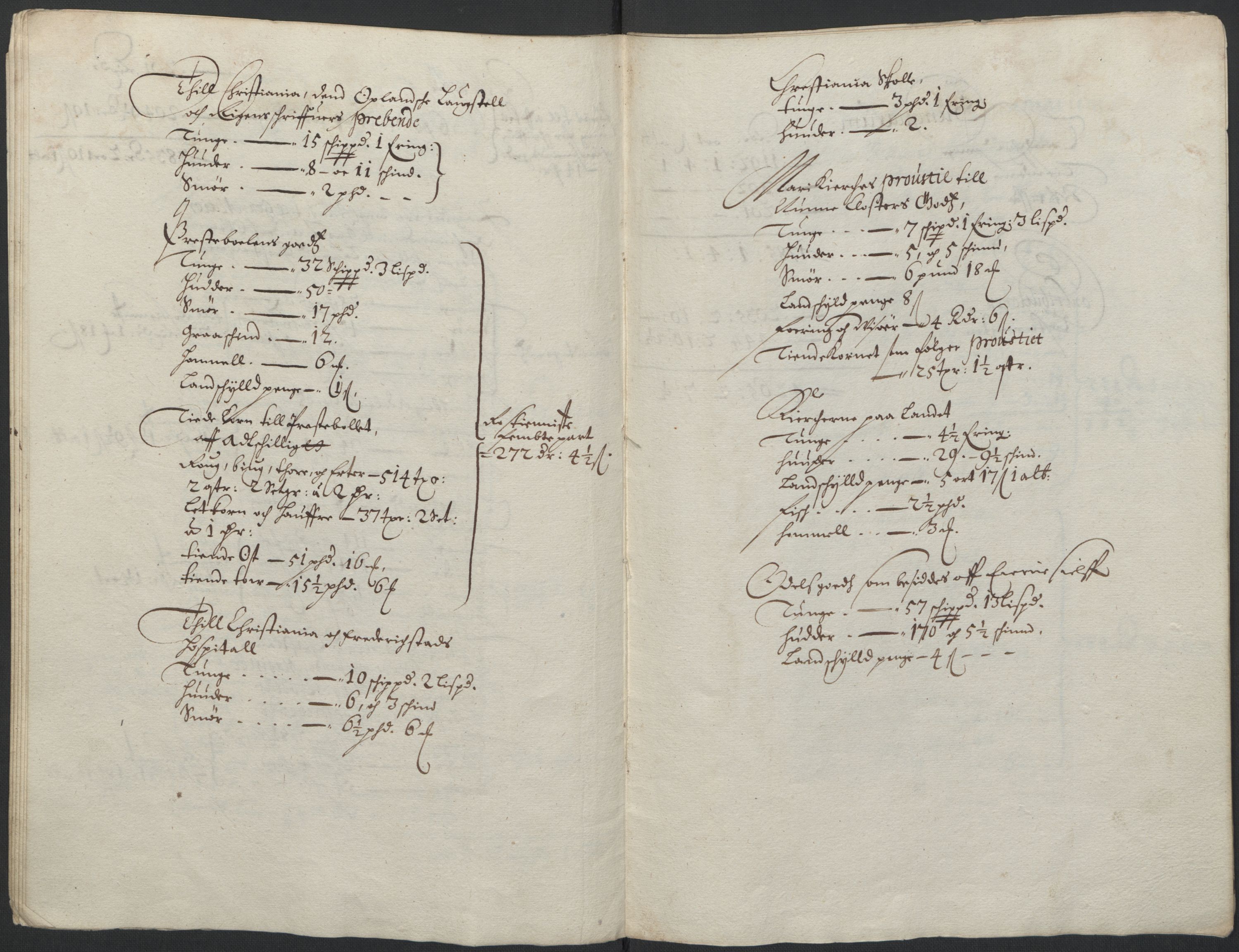 Rentekammeret inntil 1814, Realistisk ordnet avdeling, AV/RA-EA-4070/L/L0010/0001: Oppland lagdømme: / Ekstrakt over kongens inntekt av Oppland lagdømme, 1661