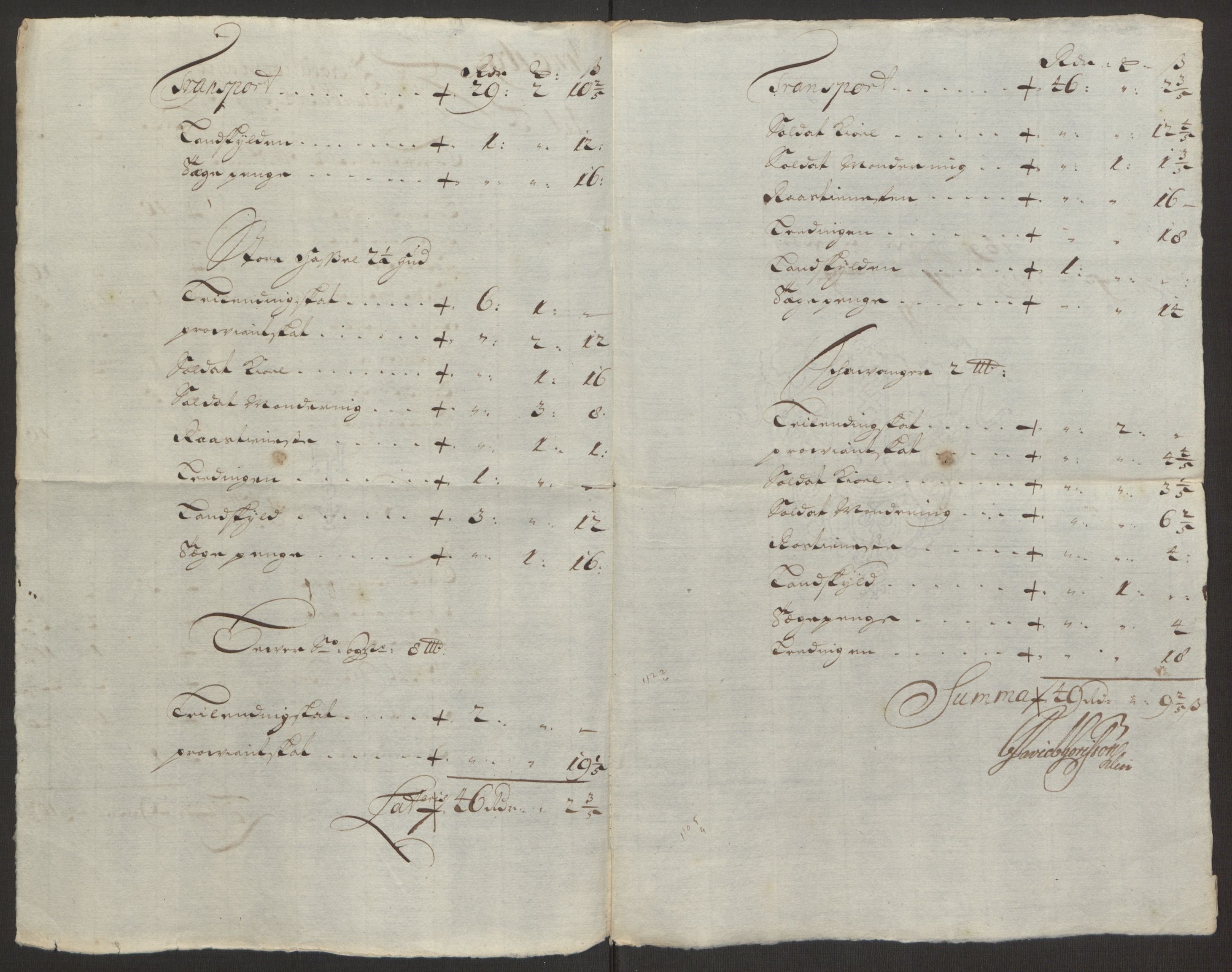 Rentekammeret inntil 1814, Reviderte regnskaper, Fogderegnskap, RA/EA-4092/R24/L1575: Fogderegnskap Numedal og Sandsvær, 1692-1695, s. 417