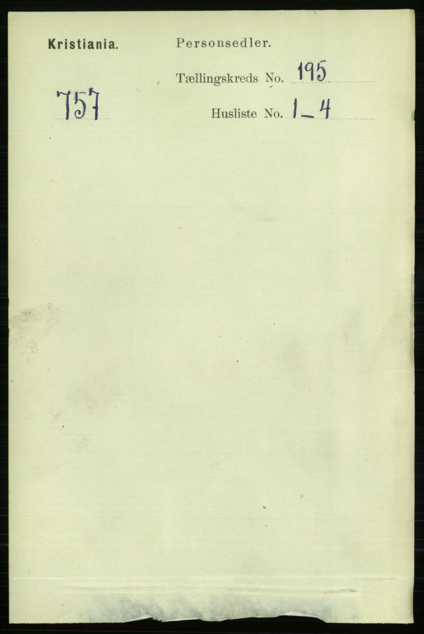 RA, Folketelling 1891 for 0301 Kristiania kjøpstad, 1891, s. 117502