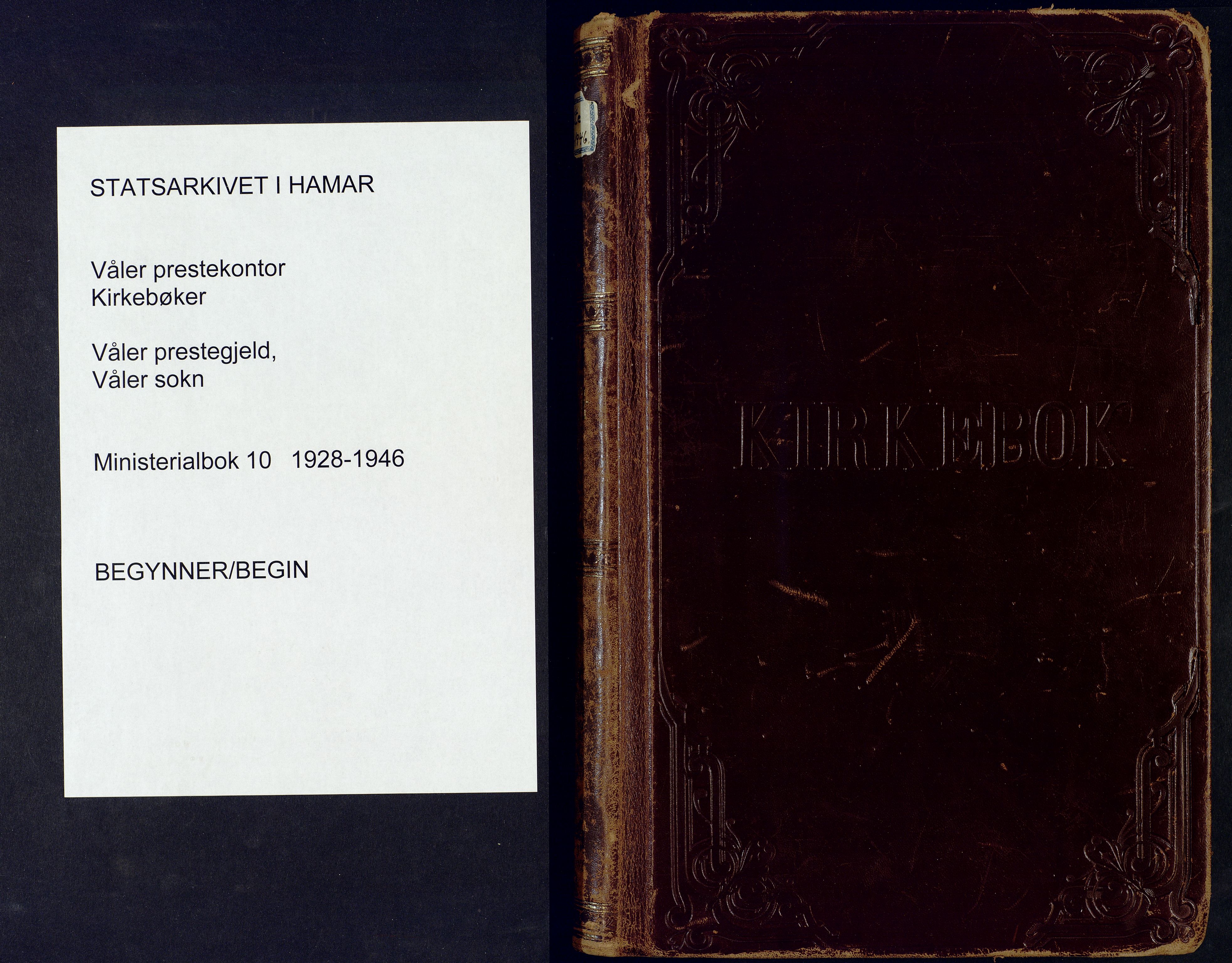 Våler prestekontor, Hedmark, SAH/PREST-040/H/Ha/Haa/L0010: Ministerialbok nr. 10, 1928-1946