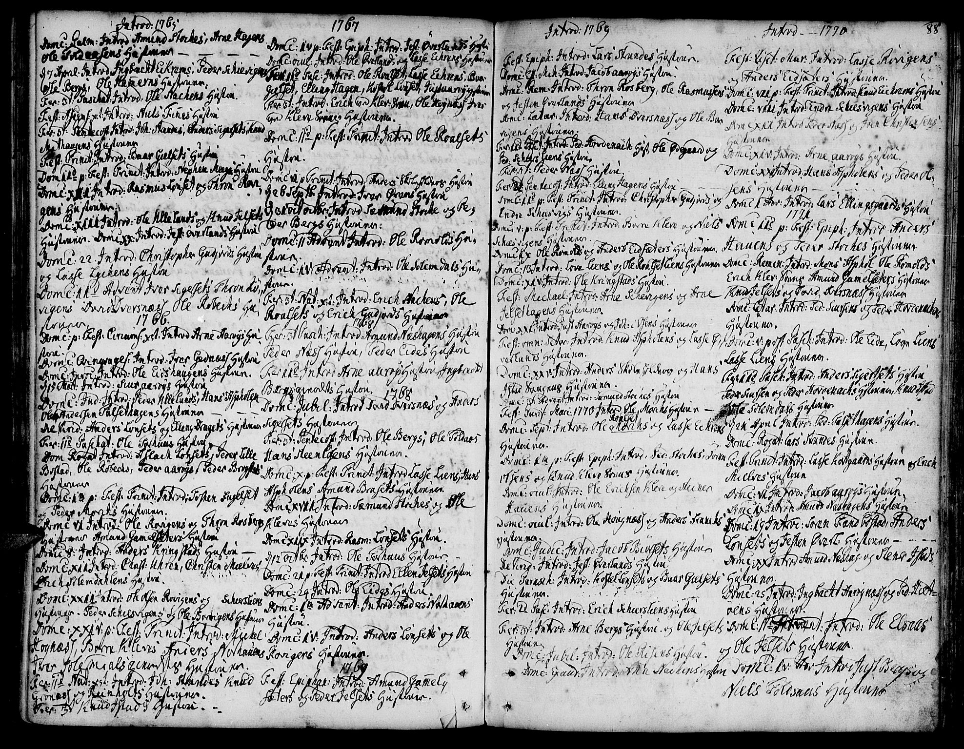 Ministerialprotokoller, klokkerbøker og fødselsregistre - Møre og Romsdal, AV/SAT-A-1454/555/L0648: Ministerialbok nr. 555A01, 1759-1793, s. 88