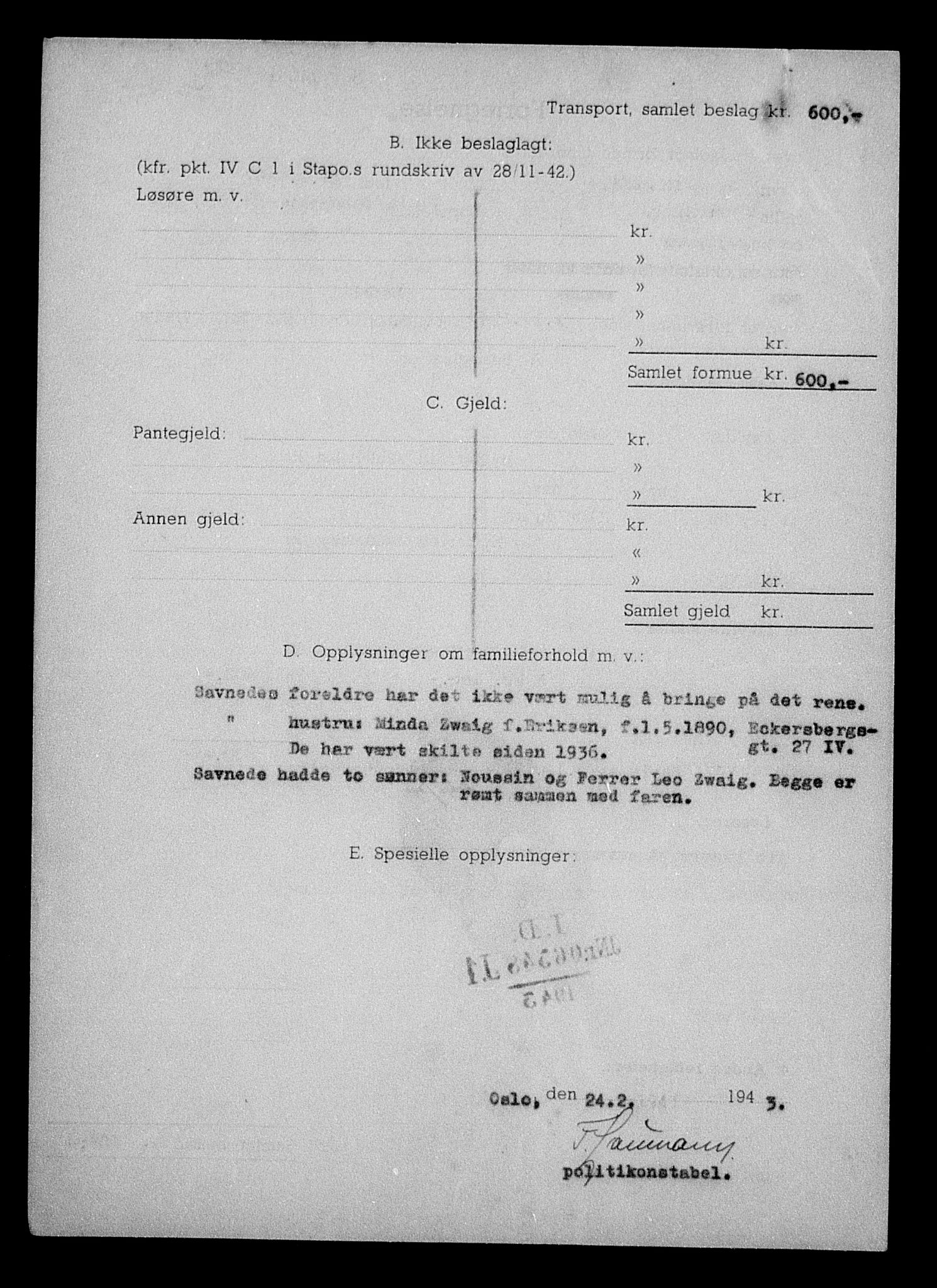 Justisdepartementet, Tilbakeføringskontoret for inndratte formuer, AV/RA-S-1564/H/Hc/Hcc/L0988: --, 1945-1947, s. 345