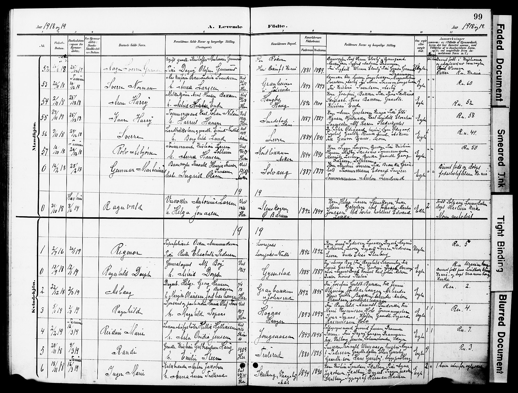 Vestre Bærum prestekontor Kirkebøker, AV/SAO-A-10209a/G/L0001: Klokkerbok nr. 1, 1901-1931, s. 99