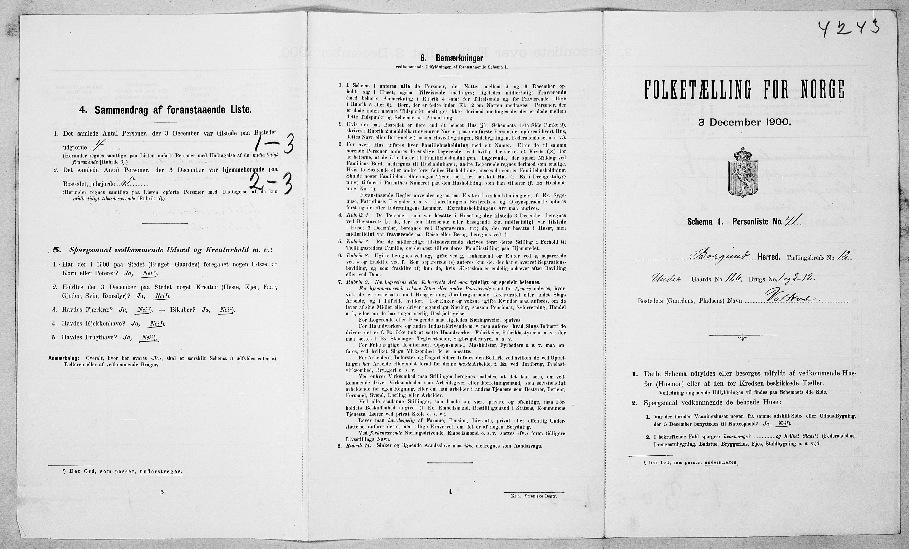 SAT, Folketelling 1900 for 1531 Borgund herred, 1900, s. 1352