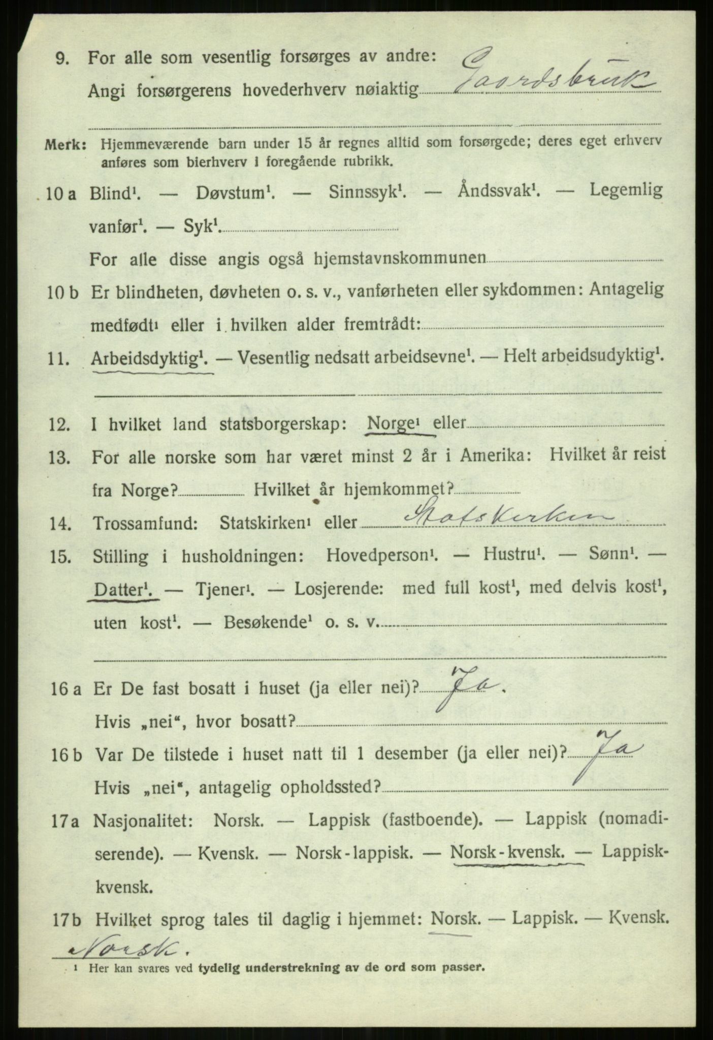 SATØ, Folketelling 1920 for 1924 Målselv herred, 1920, s. 2858