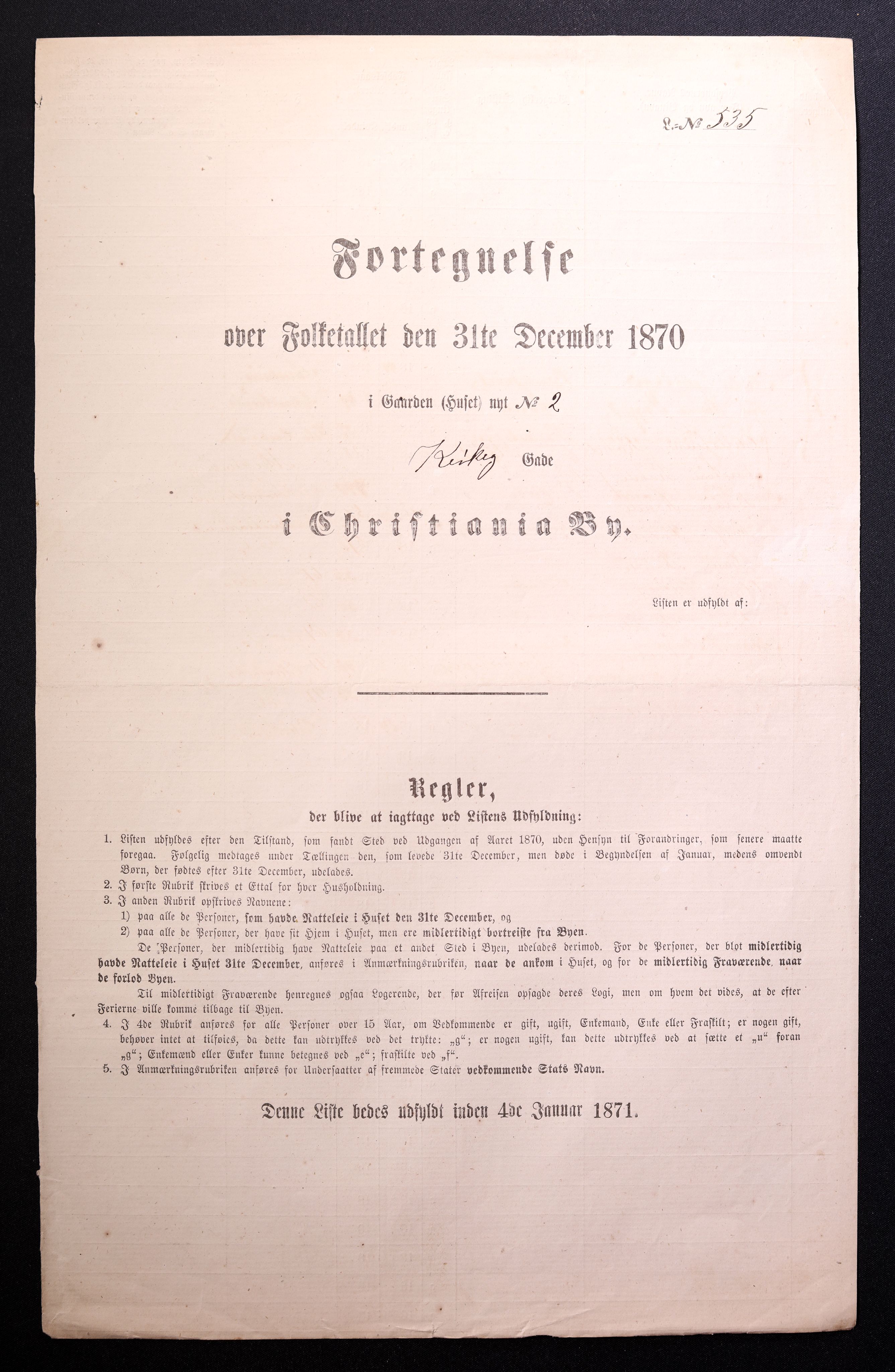 RA, Folketelling 1870 for 0301 Kristiania kjøpstad, 1870, s. 1442