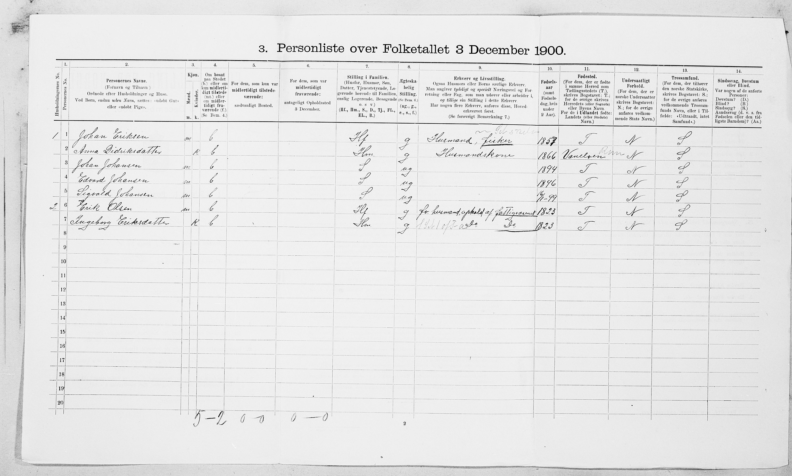 SAT, Folketelling 1900 for 1612 Hemne herred, 1900, s. 71