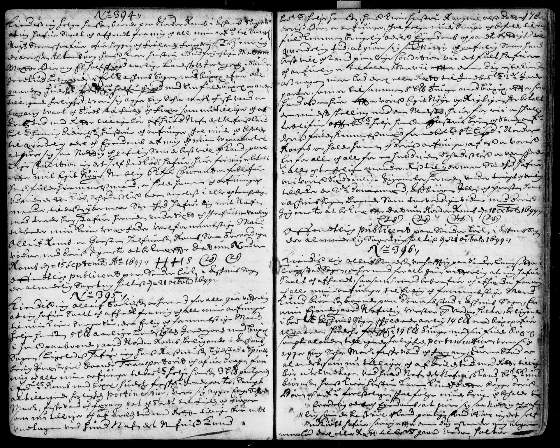 Heggen og Frøland sorenskriveri I, SAO/A-11556/G/Gb/L0001: Pantebok nr. 1, 1689-1704, s. 179