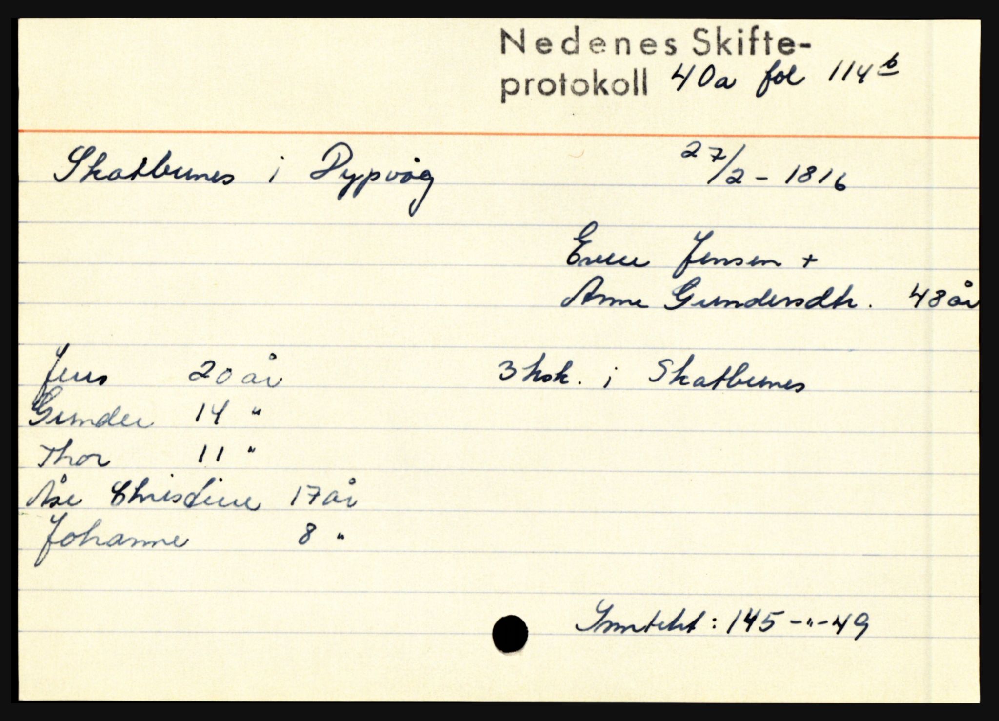 Nedenes sorenskriveri før 1824, AV/SAK-1221-0007/H, s. 26737