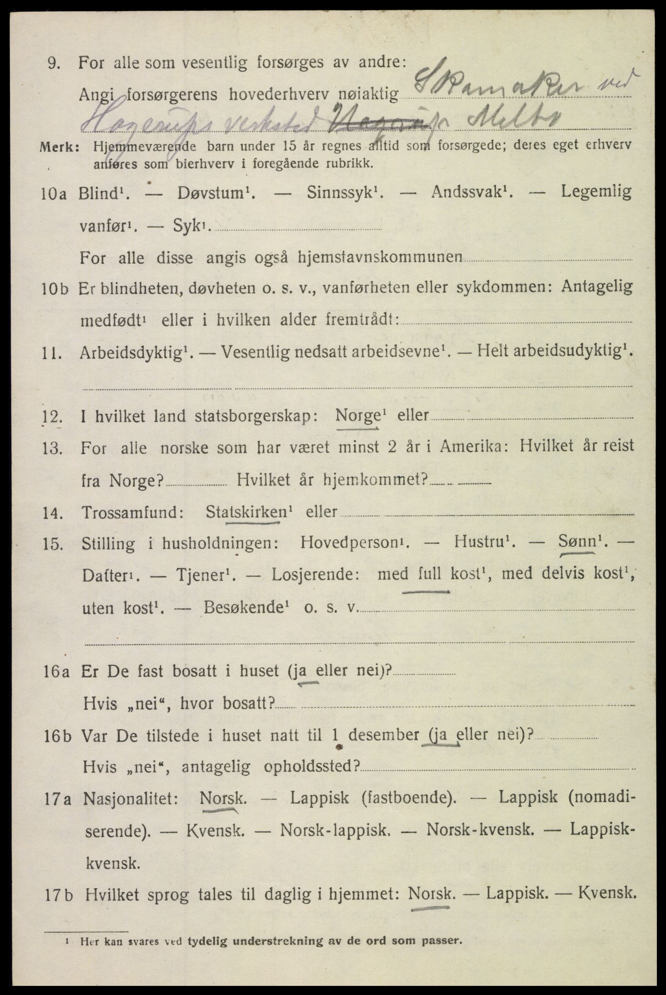 SAT, Folketelling 1920 for 1866 Hadsel herred, 1920, s. 9319