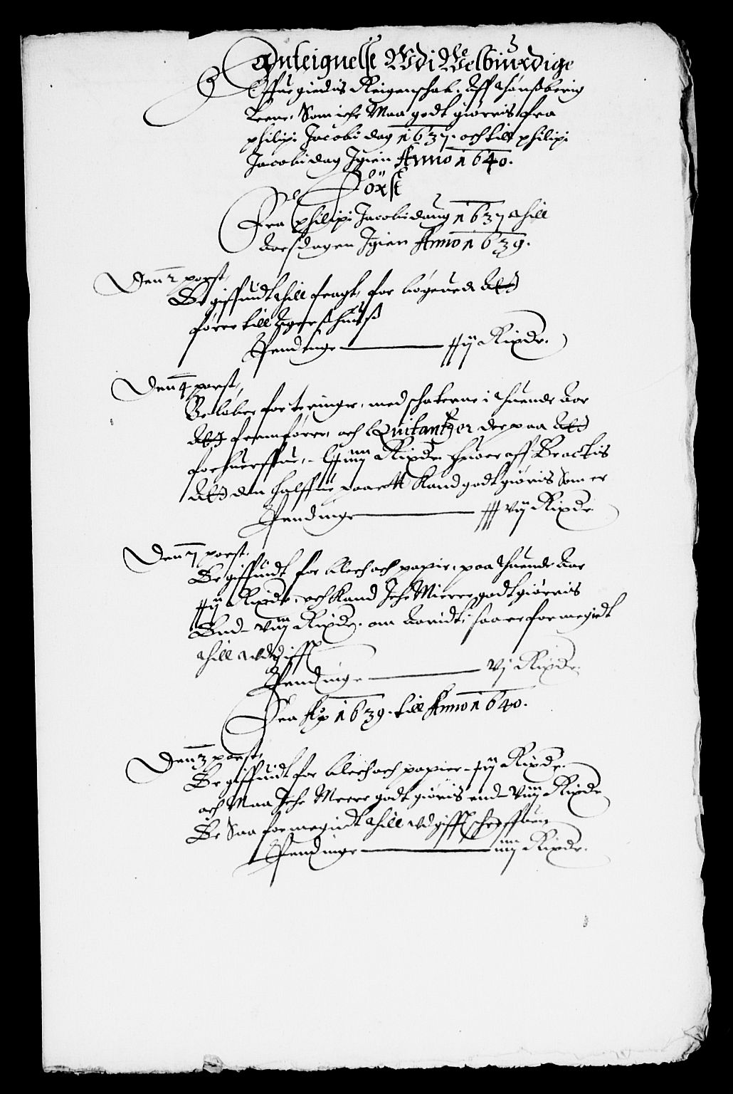 Rentekammeret inntil 1814, Reviderte regnskaper, Lensregnskaper, RA/EA-5023/R/Rb/Rbo/L0020: Tønsberg len, 1639-1641