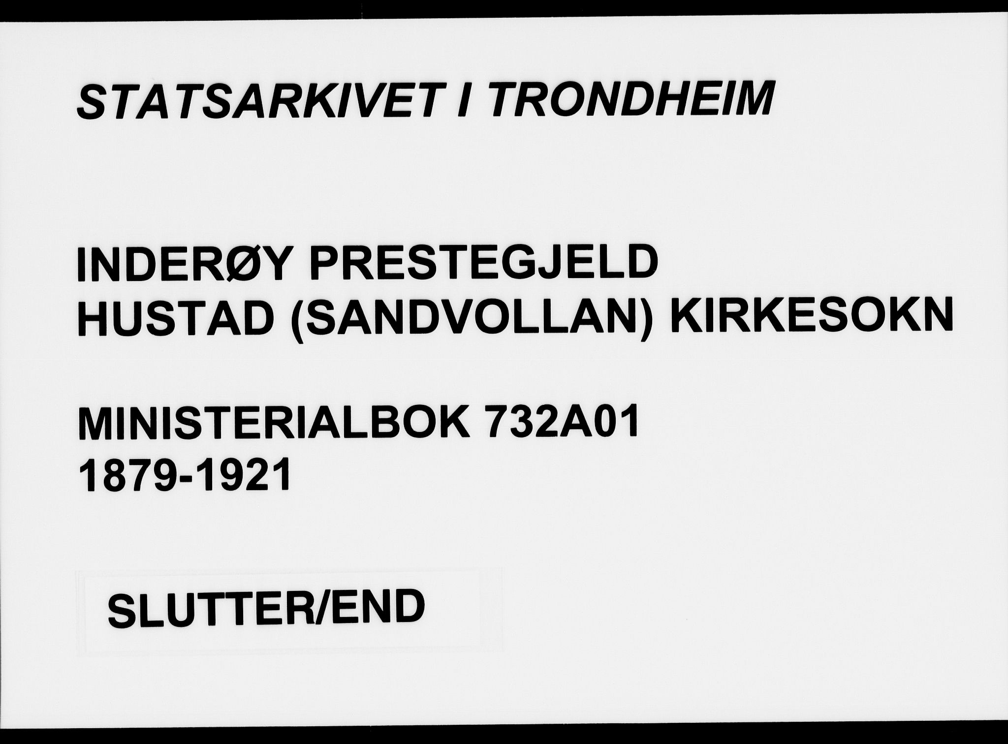 Ministerialprotokoller, klokkerbøker og fødselsregistre - Nord-Trøndelag, AV/SAT-A-1458/732/L0316: Ministerialbok nr. 732A01, 1879-1921