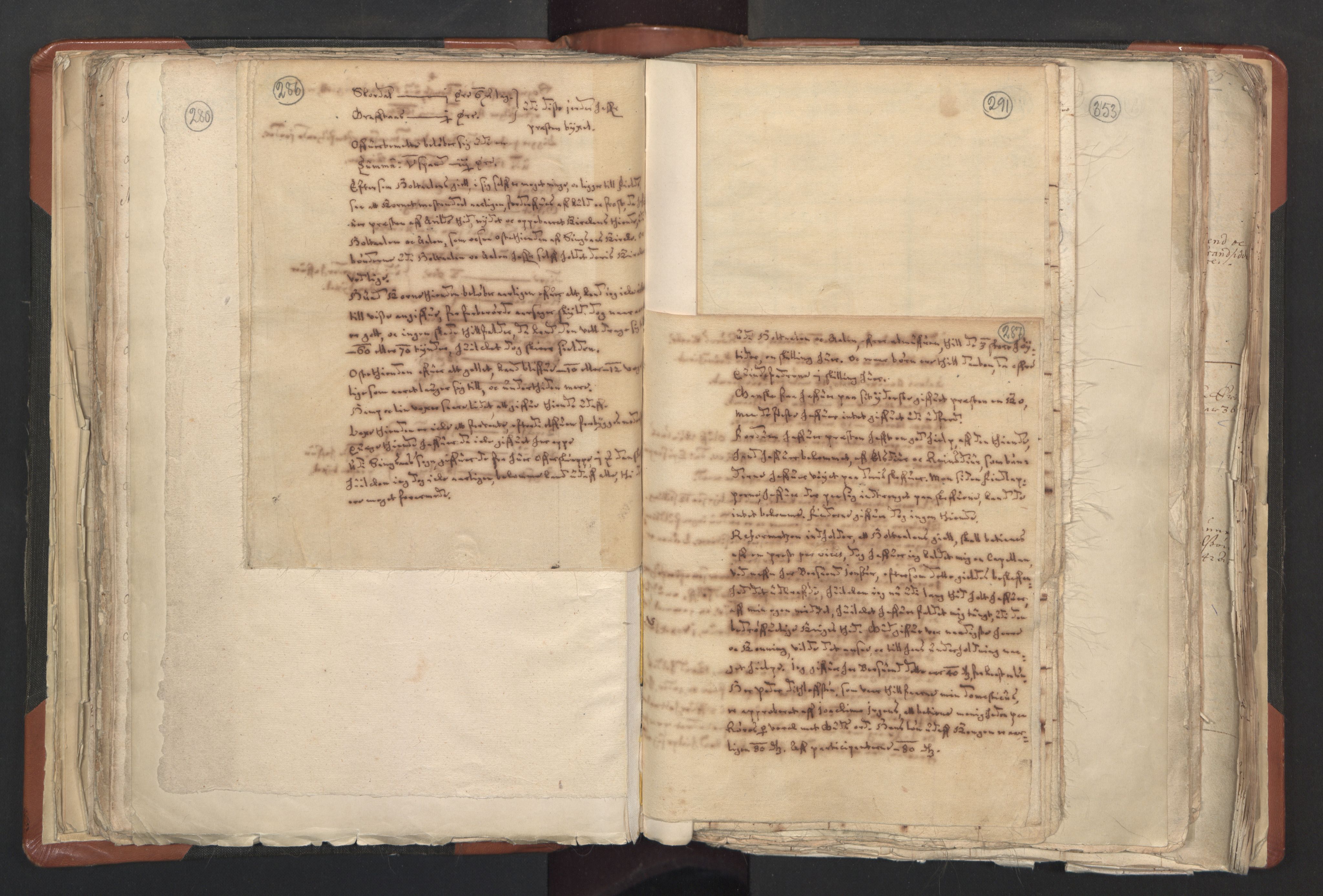 RA, Sogneprestenes manntall 1664-1666, nr. 31: Dalane prosti, 1664-1666, s. 286-287