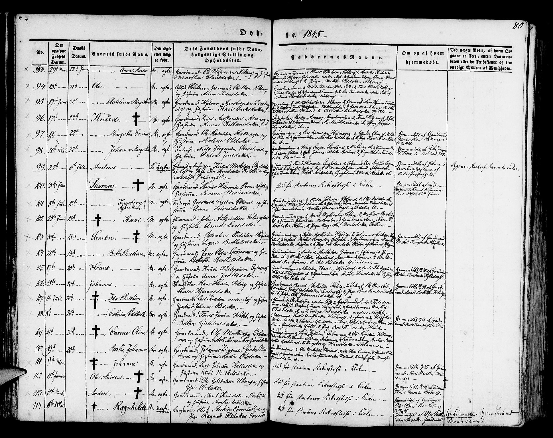 Finnås sokneprestembete, AV/SAB-A-99925/H/Ha/Haa/Haaa/L0006: Ministerialbok nr. A 6, 1836-1850, s. 80