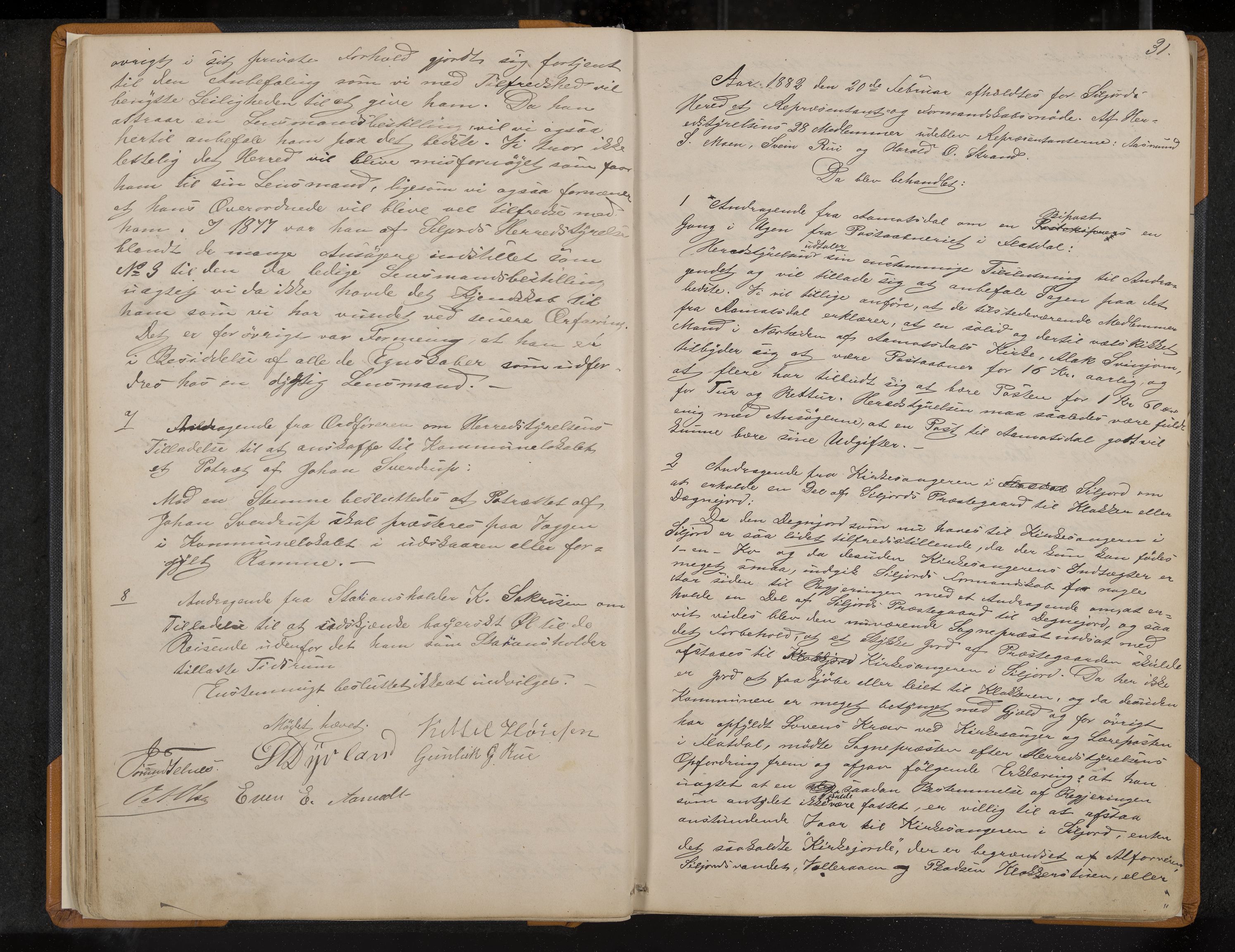 Seljord formannskap og sentraladministrasjon, IKAK/0828021/A/Aa/L0002: Møtebok med register, 1879-1890, s. 31