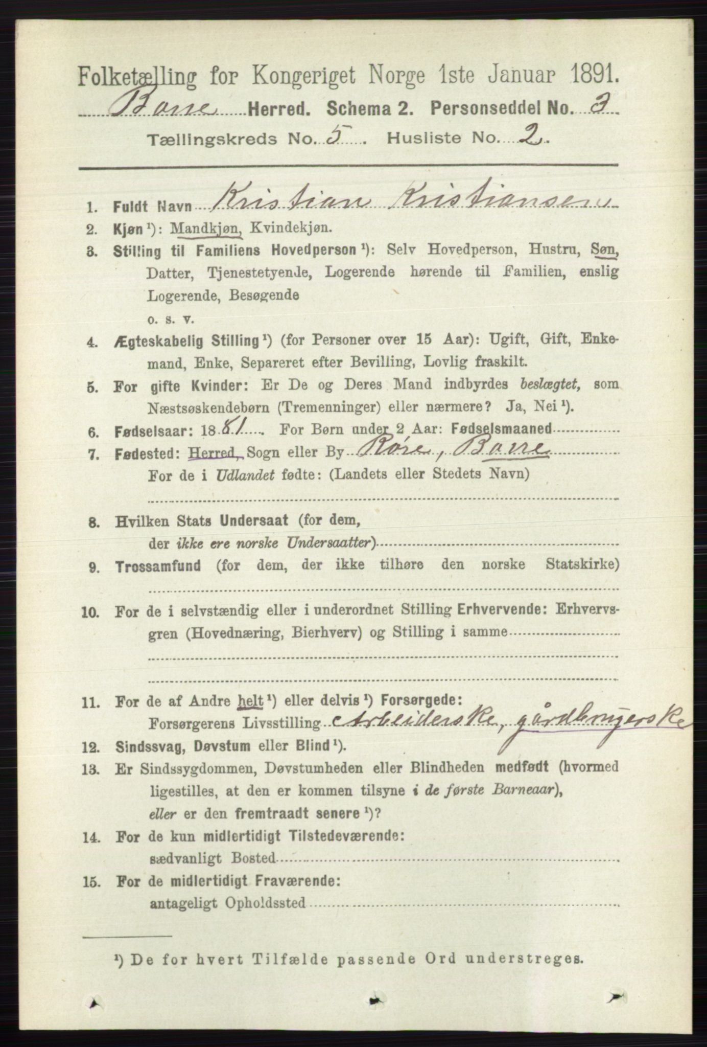 RA, Folketelling 1891 for 0717 Borre herred, 1891, s. 2022