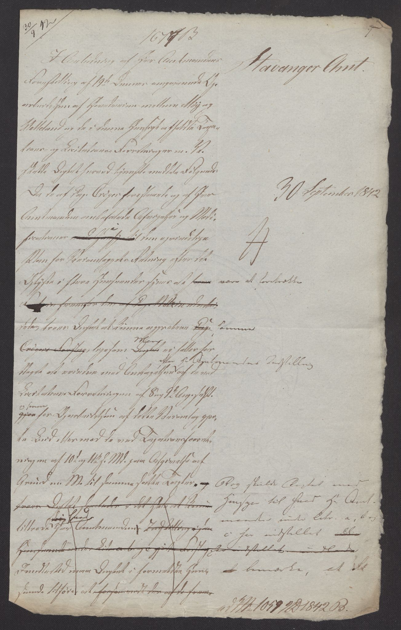 Indredepartementet, Veikontoret V, AV/RA-S-1127/E/L0058/0001: Diverse arkivsaker fra Veikontoret / Journalsaker vedkommende veien Moy-Helleland, 1842-1844