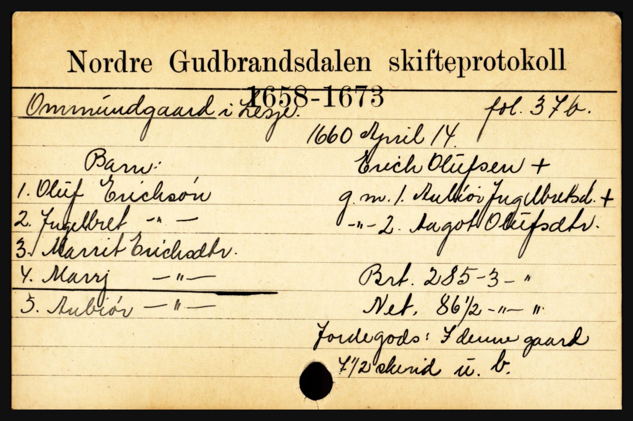 Nord-Gudbrandsdal tingrett, SAH/TING-002/J, 1658-1900, s. 9803