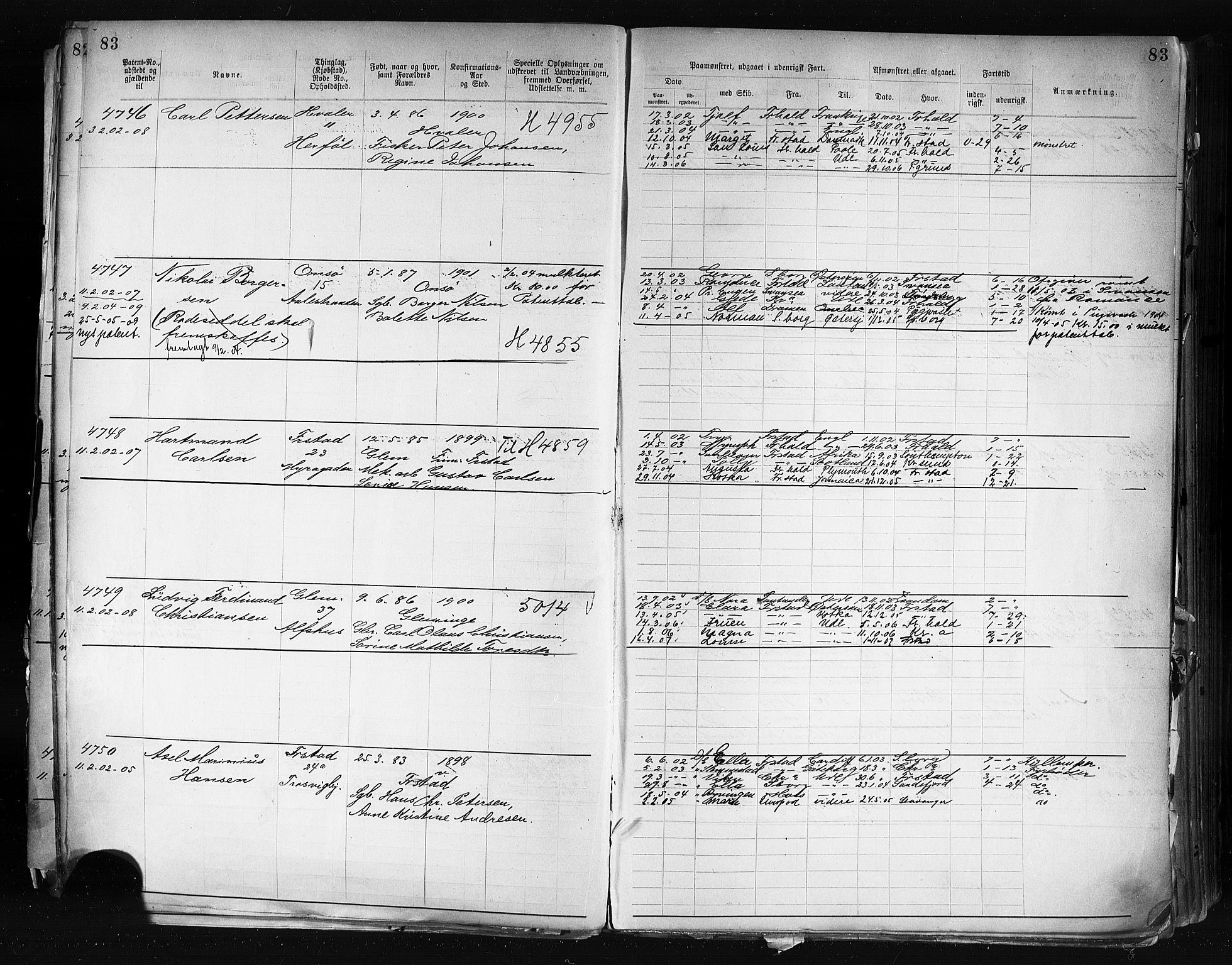 Fredrikstad mønstringskontor, AV/SAO-A-10569b/F/Fc/Fca/L0007: Annotasjonsrulle, 1903-1916, s. 86
