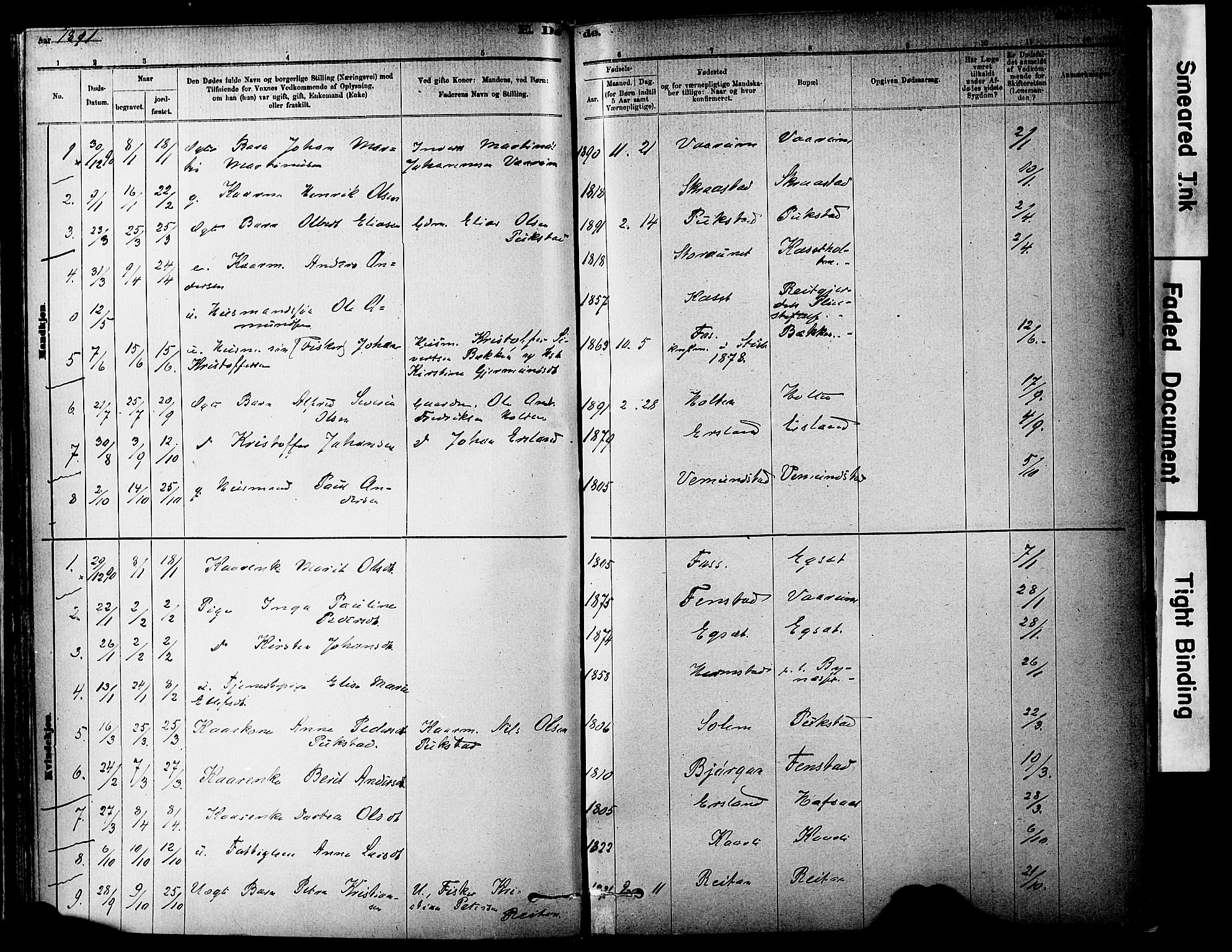 Ministerialprotokoller, klokkerbøker og fødselsregistre - Sør-Trøndelag, AV/SAT-A-1456/646/L0615: Ministerialbok nr. 646A13, 1885-1900