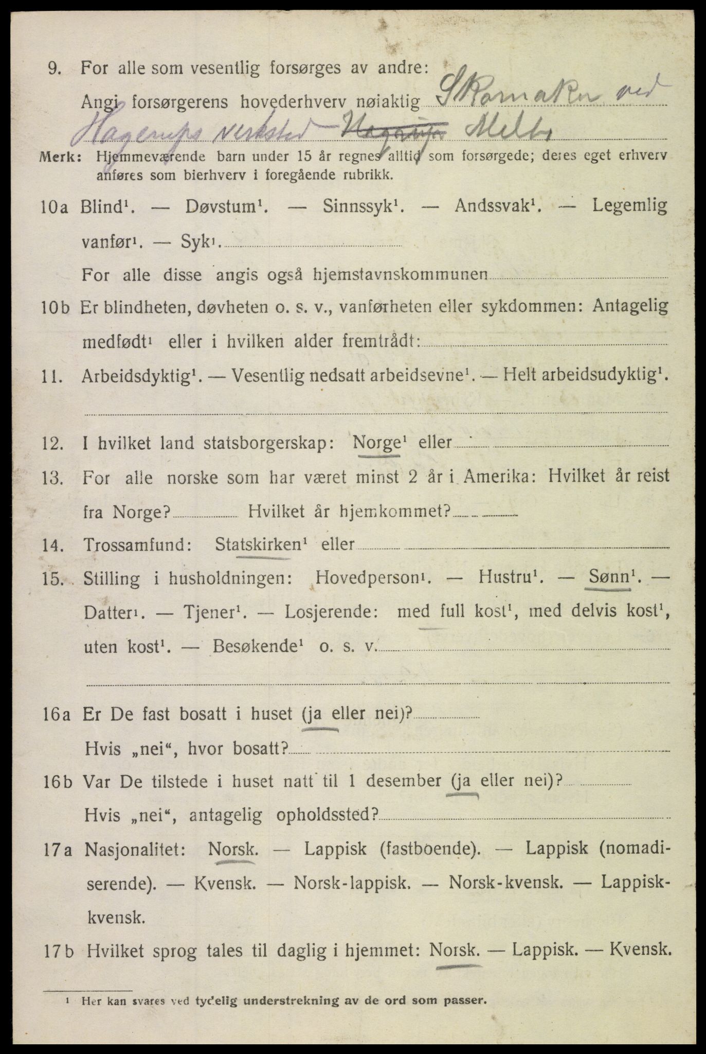 SAT, Folketelling 1920 for 1866 Hadsel herred, 1920, s. 9321