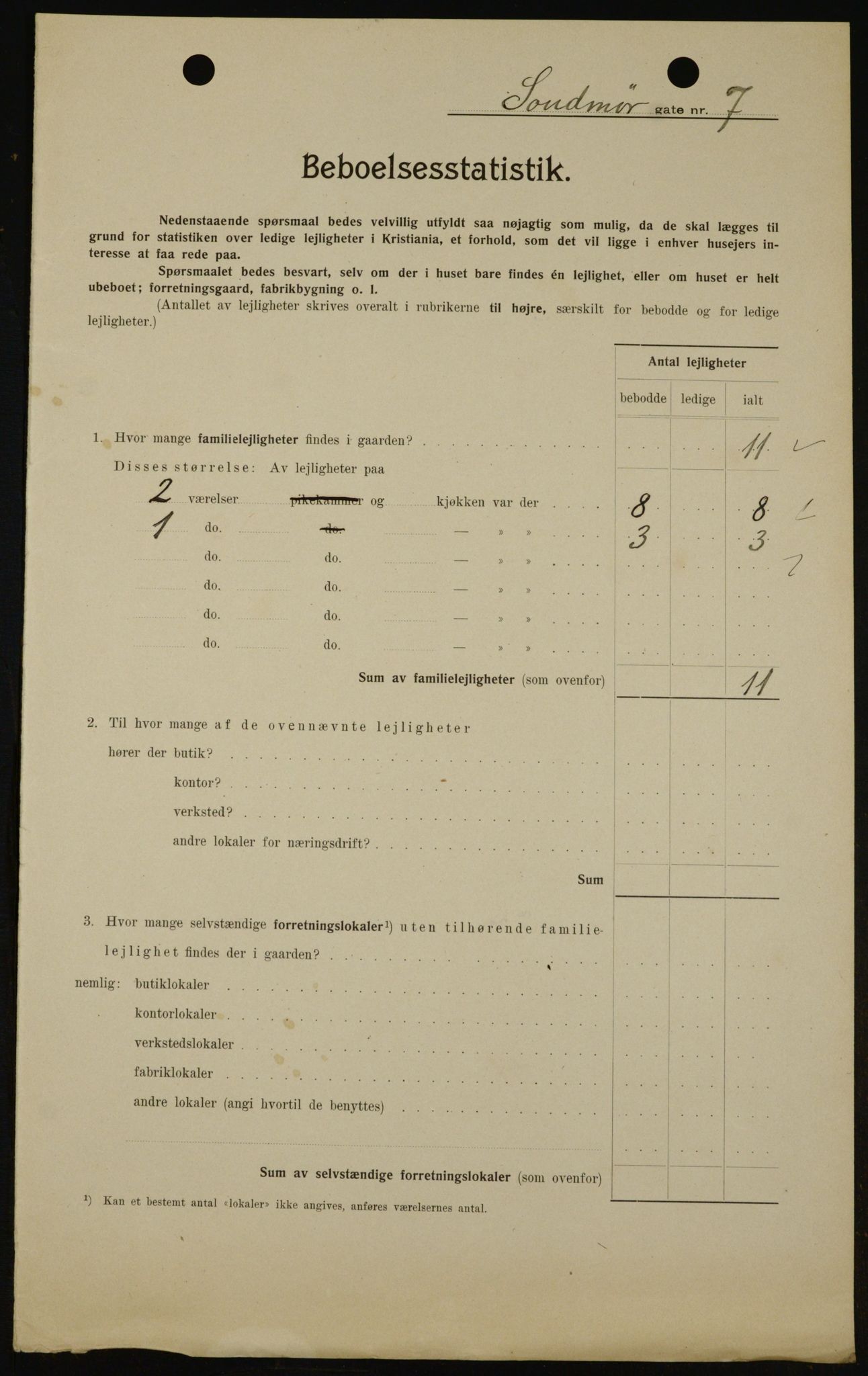 OBA, Kommunal folketelling 1.2.1909 for Kristiania kjøpstad, 1909, s. 94758