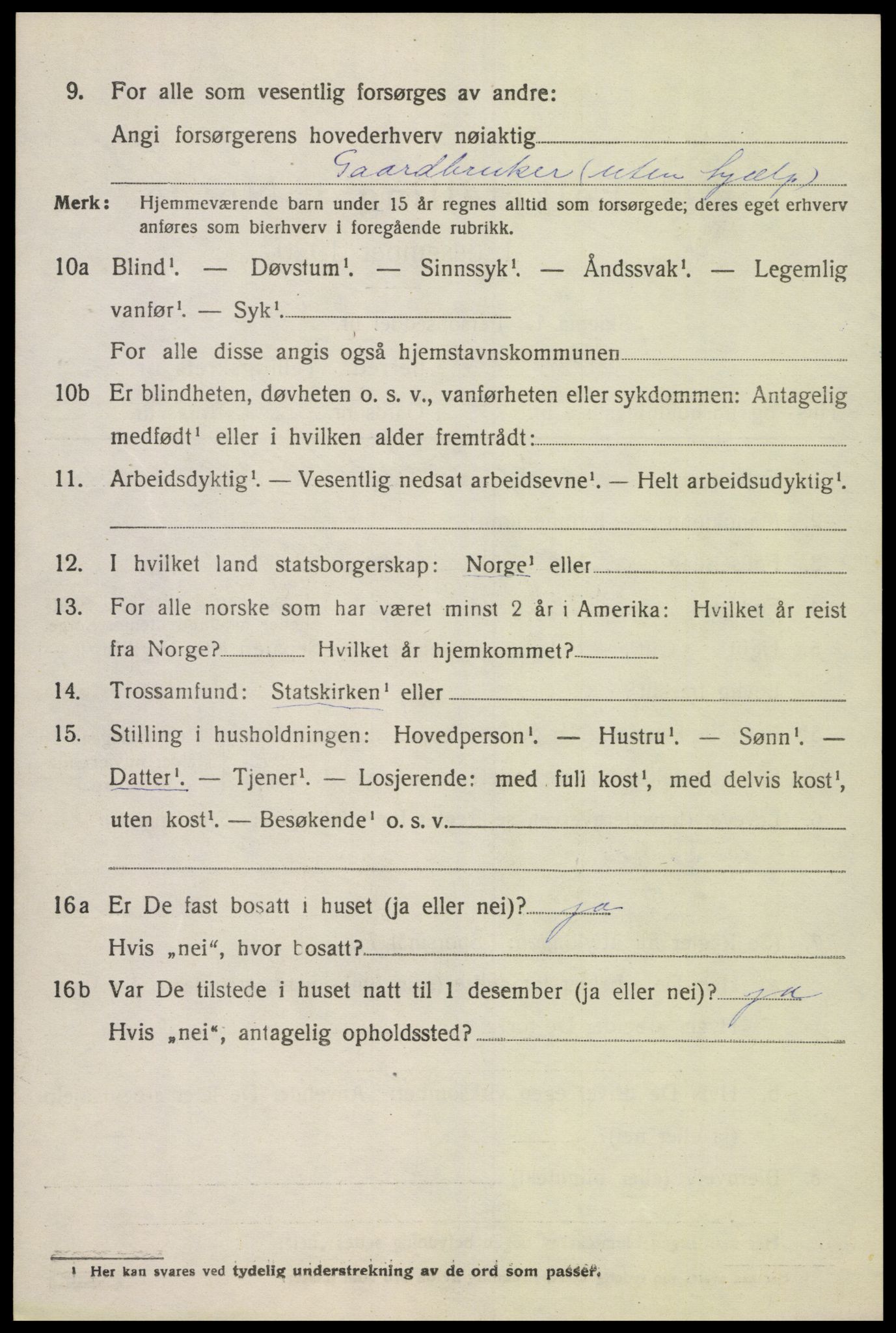 SAK, Folketelling 1920 for 1025 Grindheim herred, 1920, s. 410