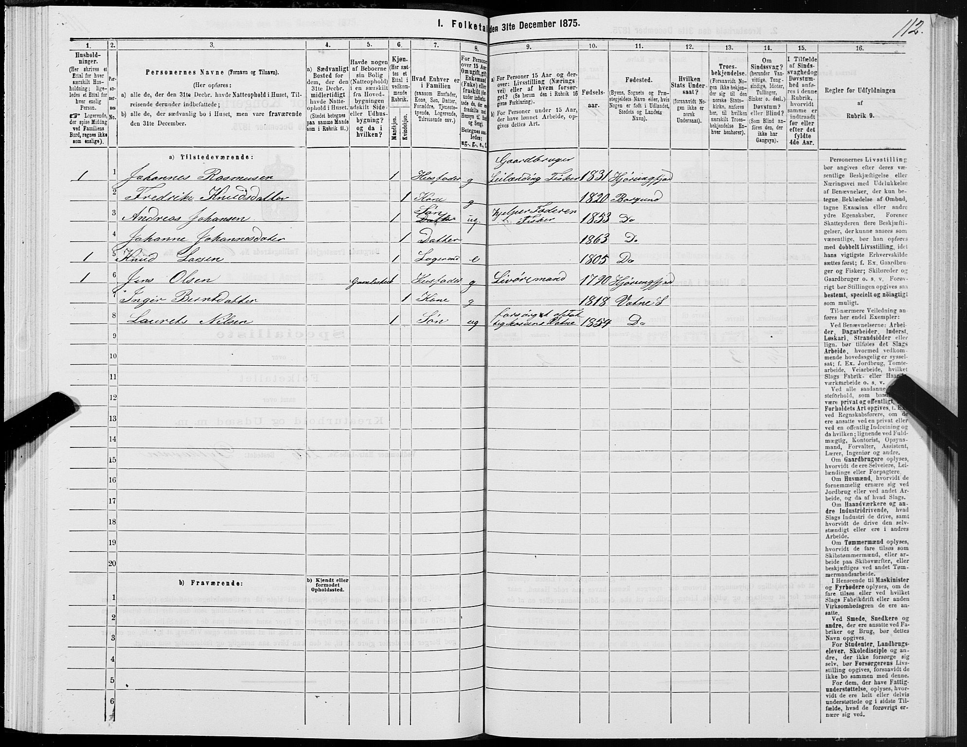 SAT, Folketelling 1875 for 1531P Borgund prestegjeld, 1875, s. 4112
