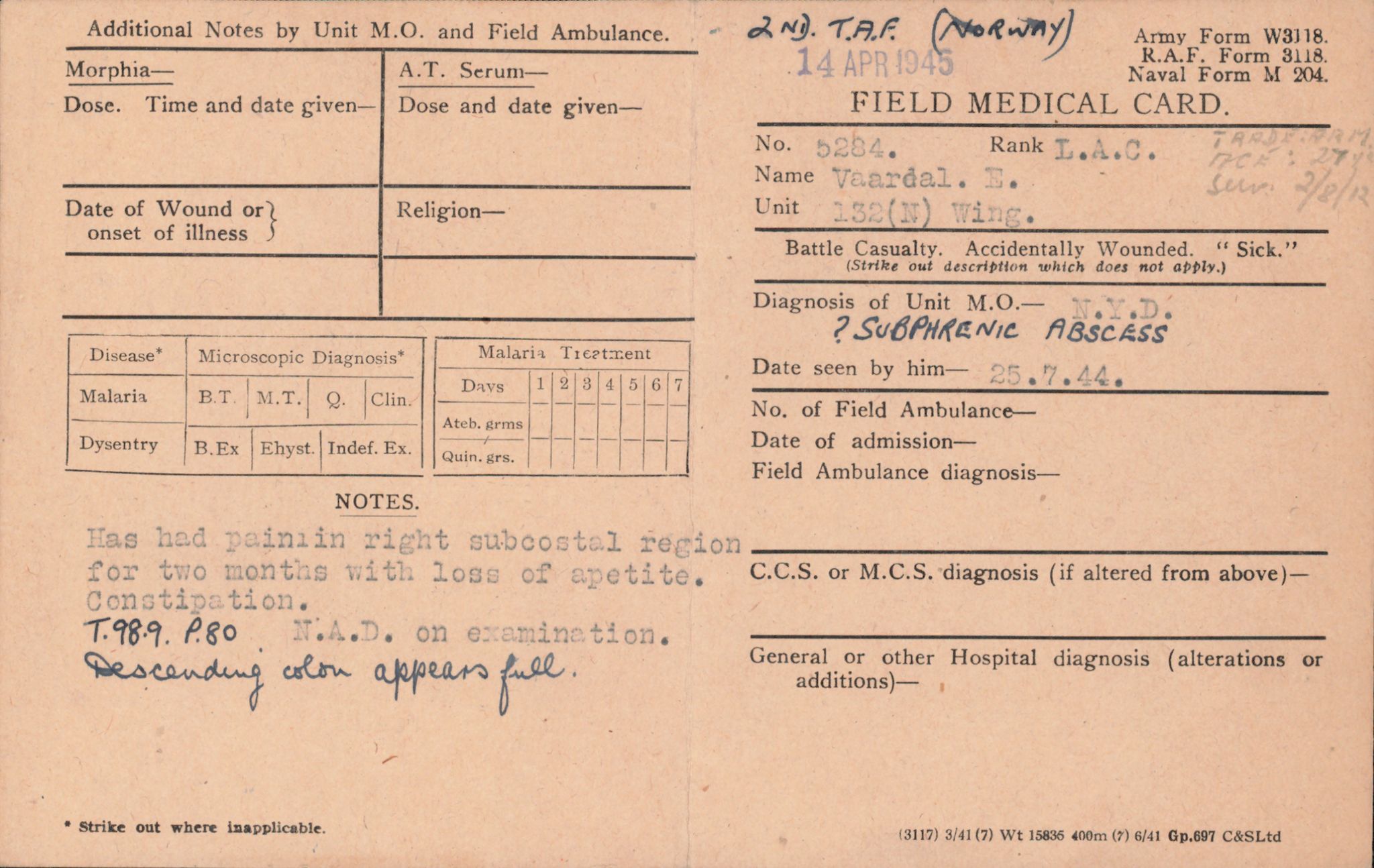 Forsvaret, Forsvarets overkommando/Luftforsvarsstaben, AV/RA-RAFA-4079/P/Pa/L0052: Personellpapirer, 1917, s. 479