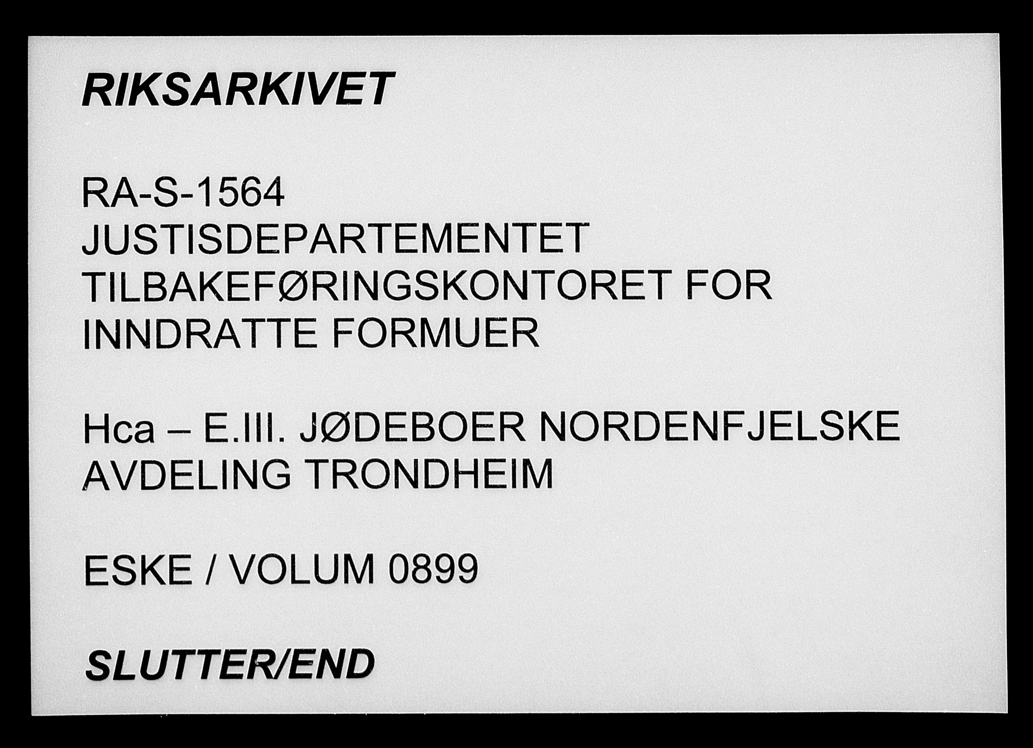 Justisdepartementet, Tilbakeføringskontoret for inndratte formuer, AV/RA-S-1564/H/Hc/Hca/L0899: --, 1945-1947, s. 582