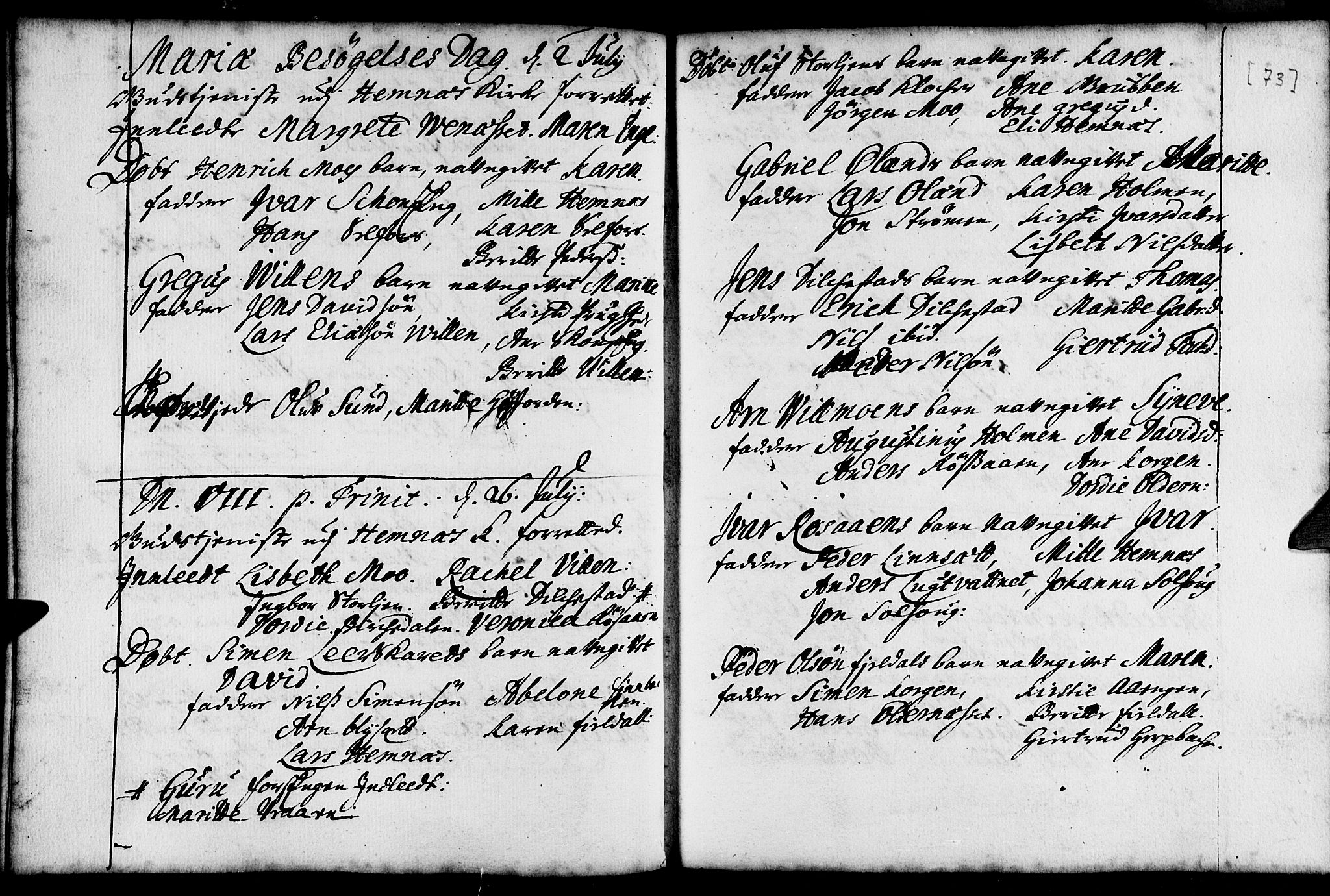 Ministerialprotokoller, klokkerbøker og fødselsregistre - Nordland, AV/SAT-A-1459/825/L0345: Ministerialbok nr. 825A01, 1704-1728, s. 73