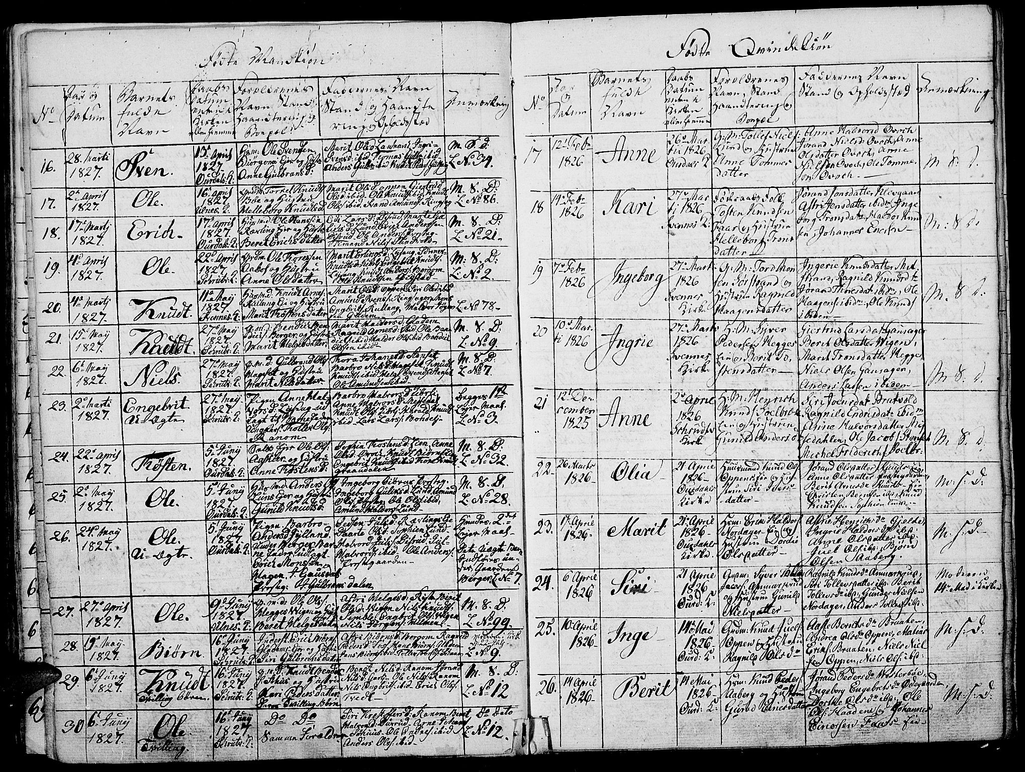 Nord-Aurdal prestekontor, AV/SAH-PREST-132/H/Ha/Haa/L0002: Ministerialbok nr. 2, 1816-1828, s. 96c