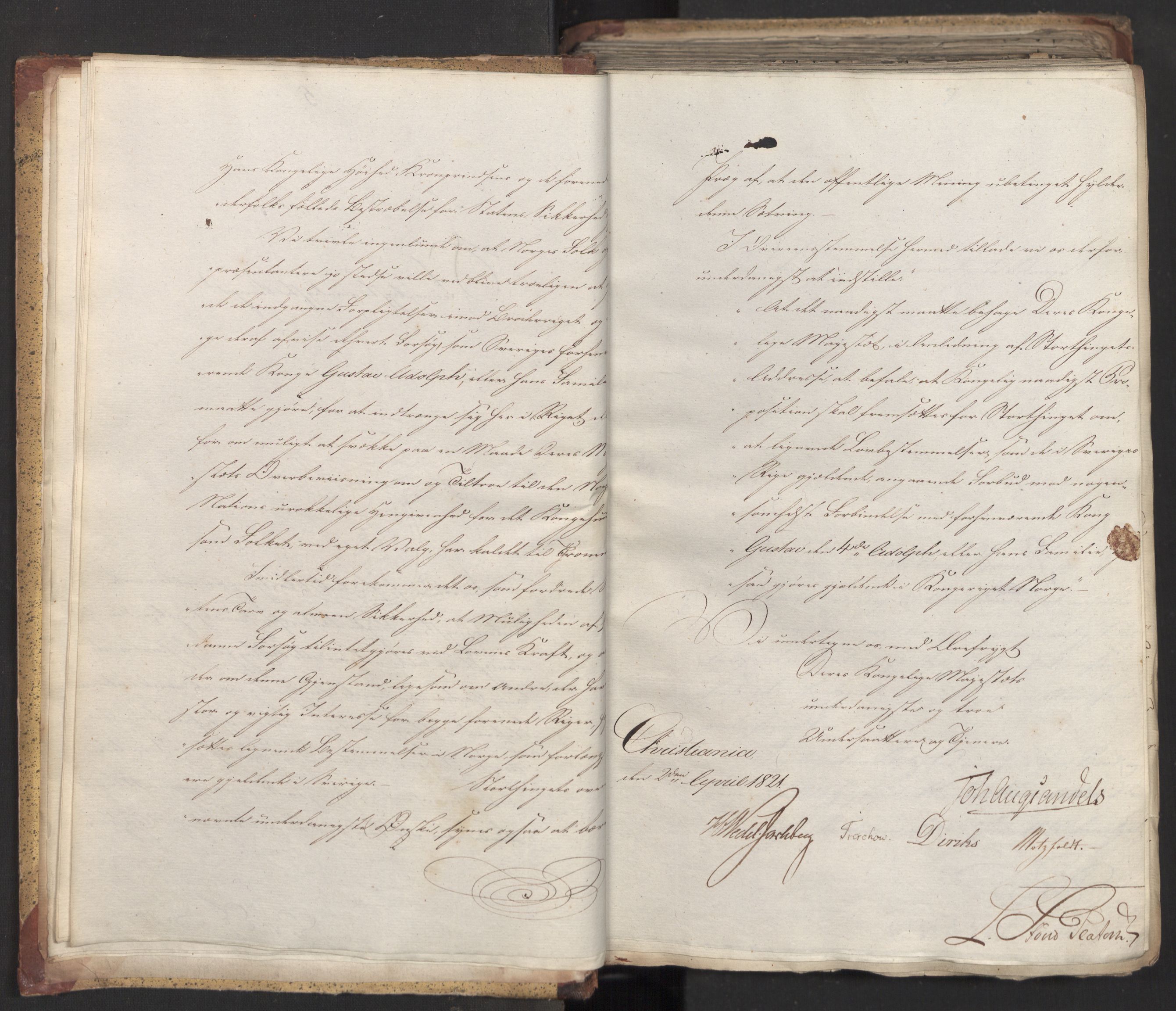Statsrådsavdelingen i Stockholm, AV/RA-S-1003/D/Da/L0026: Regjeringsinnstillinger nr. 5069-5274, 1821, s. 11