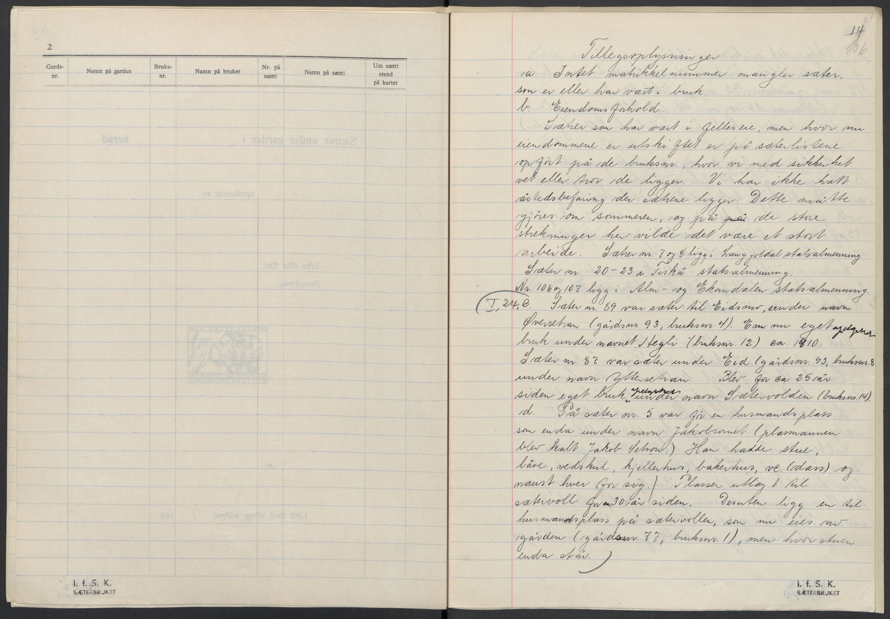 Instituttet for sammenlignende kulturforskning, RA/PA-0424/F/Fc/L0015/0003: Eske B15: / Nord-Trøndelag (perm XLIV-XLV), 1933-1939, s. 106