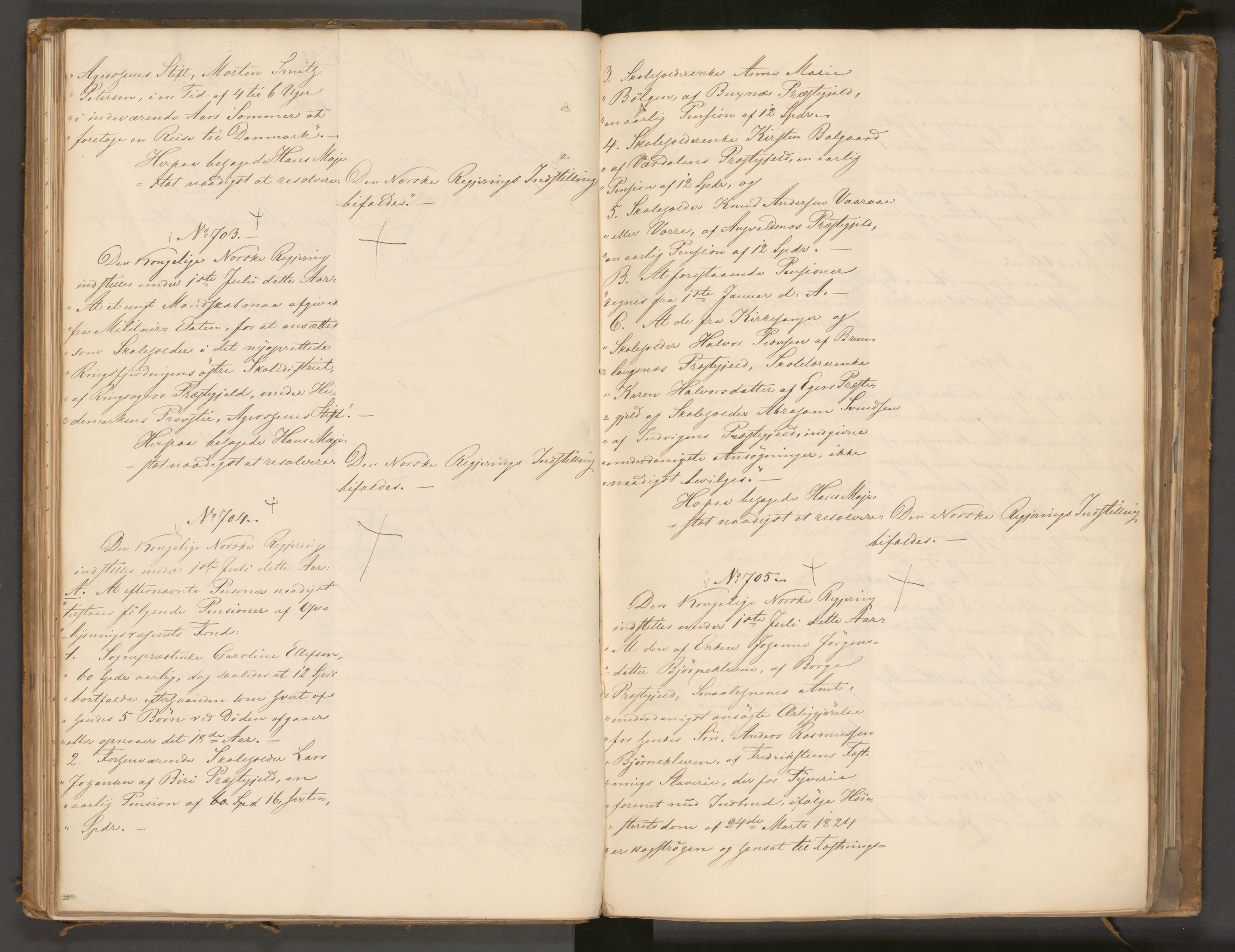 Statsrådssekretariatet, AV/RA-S-1001/A/Ab/L0043: Kgl. res. nr. 632-1192, 2. halvår, 1836