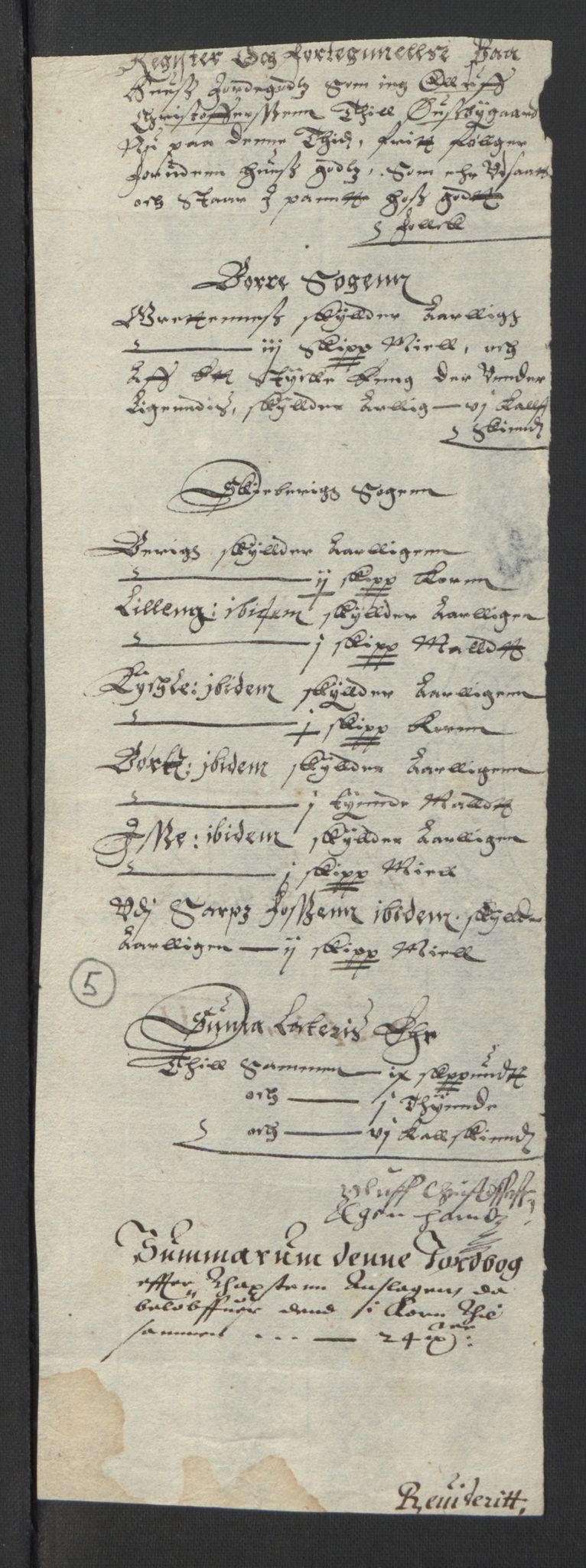 Stattholderembetet 1572-1771, RA/EA-2870/Ek/L0007/0001: Jordebøker til utlikning av rosstjeneste 1624-1626: / Adelsjordebøker, 1624-1625, s. 180
