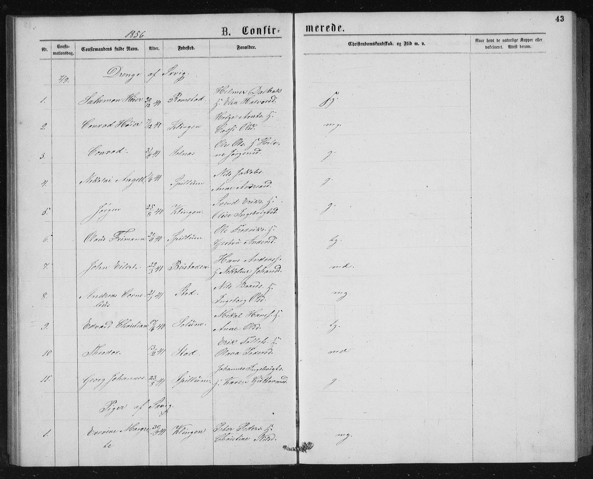 Ministerialprotokoller, klokkerbøker og fødselsregistre - Nord-Trøndelag, SAT/A-1458/768/L0567: Ministerialbok nr. 768A02, 1837-1865, s. 43
