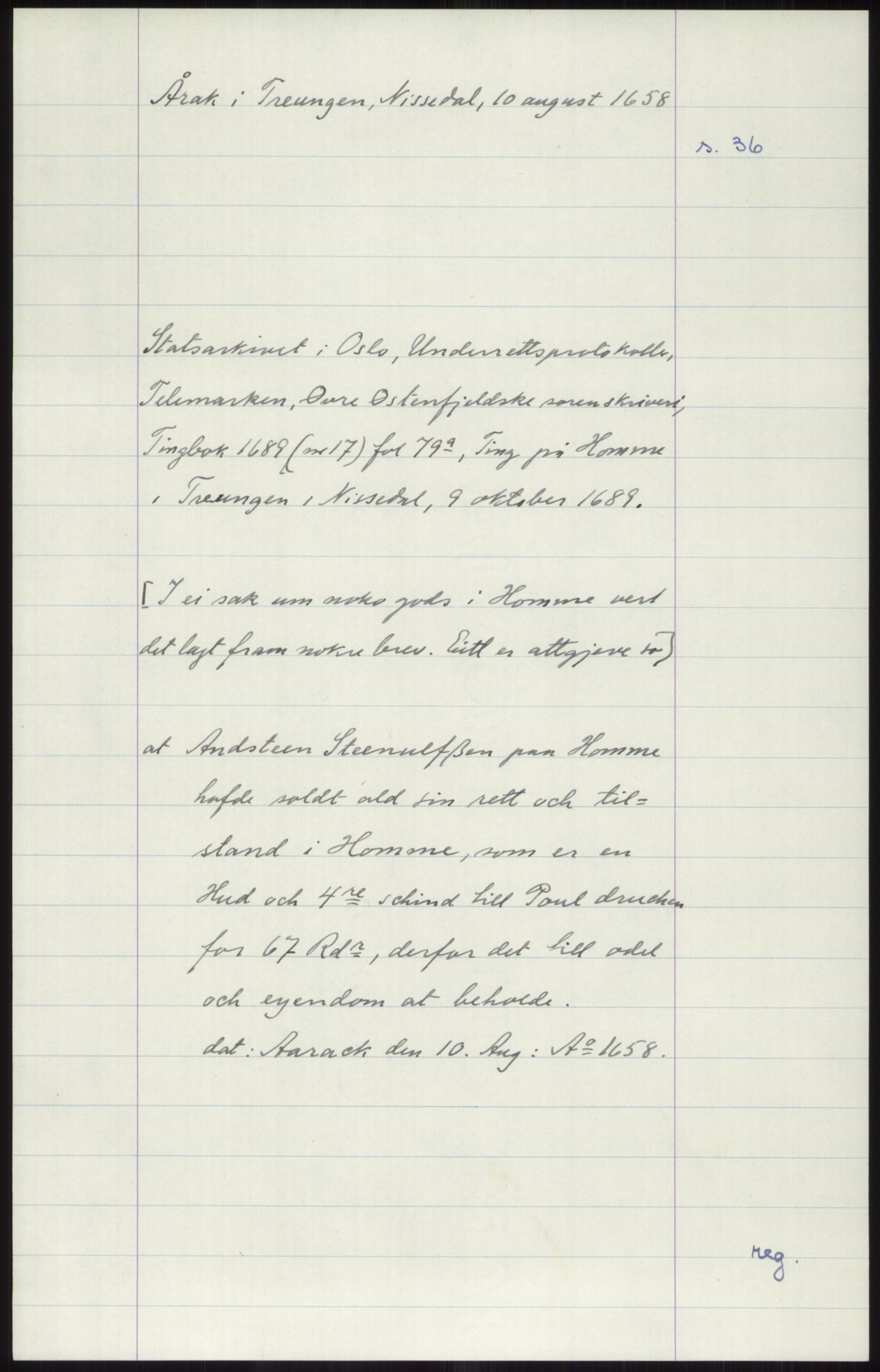 Samlinger til kildeutgivelse, Diplomavskriftsamlingen, AV/RA-EA-4053/H/Ha, s. 2292
