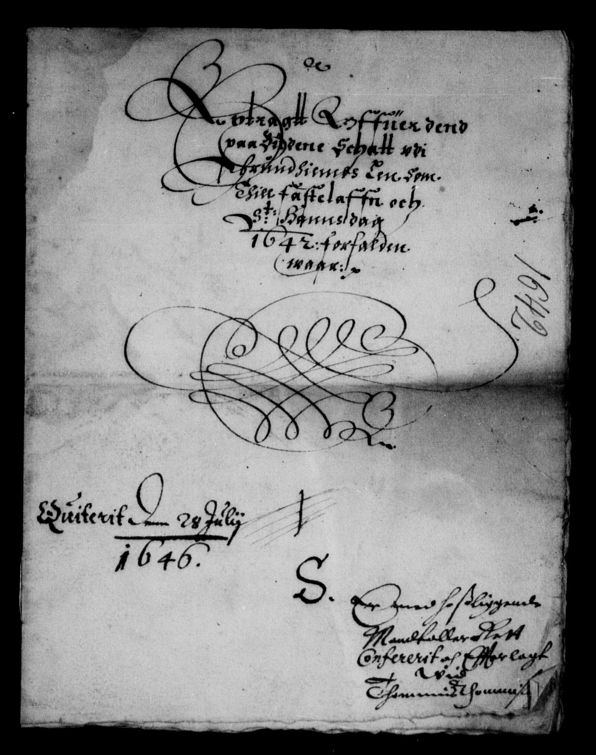 Rentekammeret inntil 1814, Reviderte regnskaper, Lensregnskaper, RA/EA-5023/R/Rb/Rbw/L0071: Trondheim len, 1640-1642
