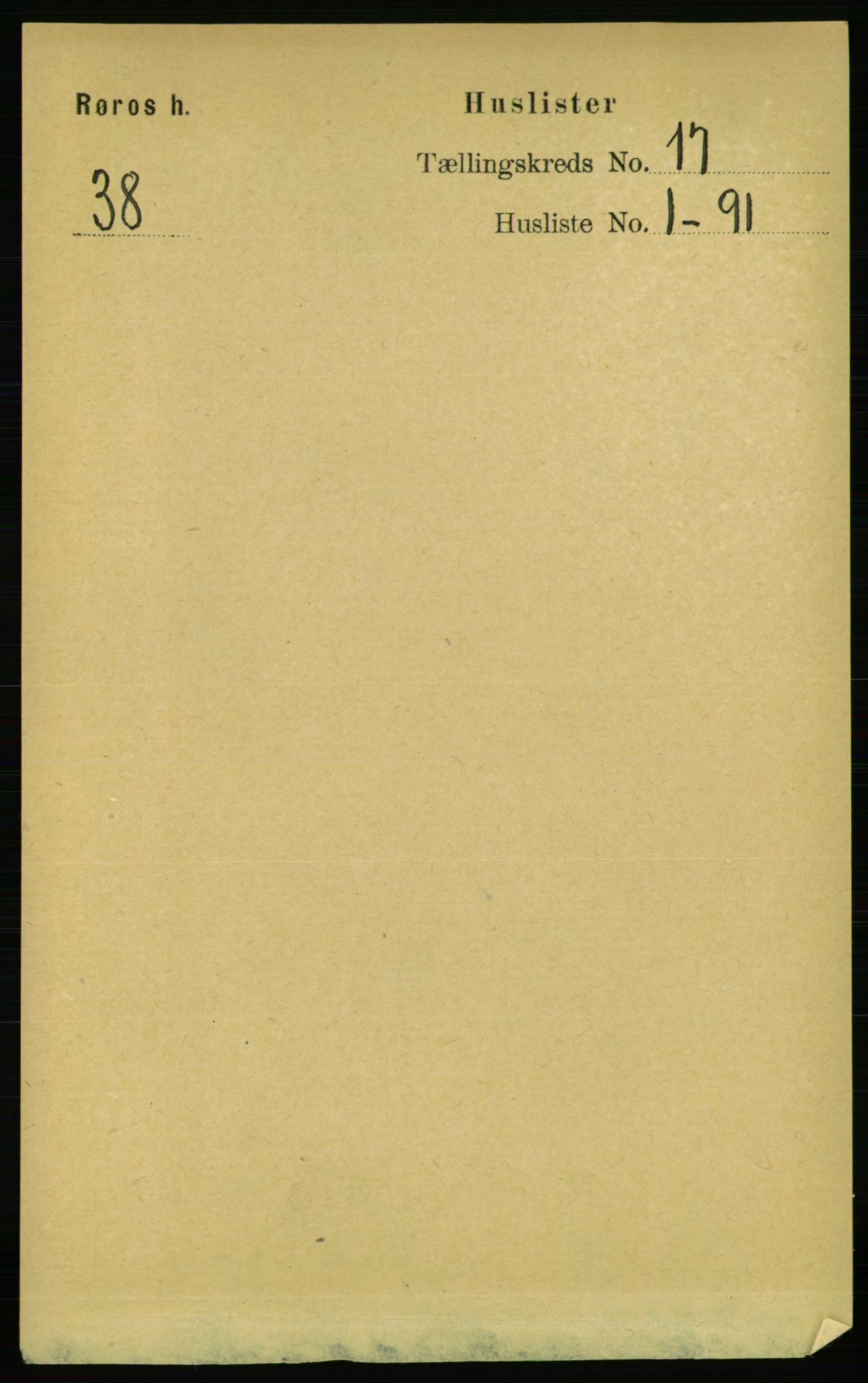 RA, Folketelling 1891 for 1640 Røros herred, 1891, s. 4248