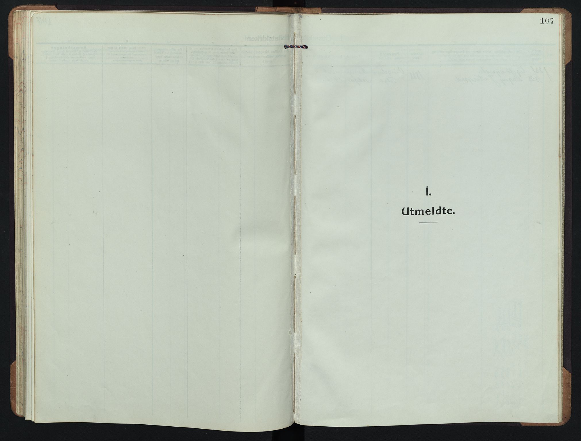 Tolga prestekontor, AV/SAH-PREST-062/L/L0015: Klokkerbok nr. 15, 1919-1946, s. 107