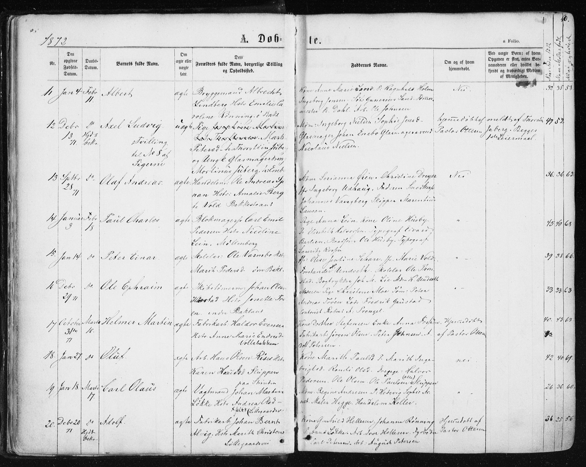 Ministerialprotokoller, klokkerbøker og fødselsregistre - Sør-Trøndelag, SAT/A-1456/604/L0186: Ministerialbok nr. 604A07, 1866-1877, s. 50