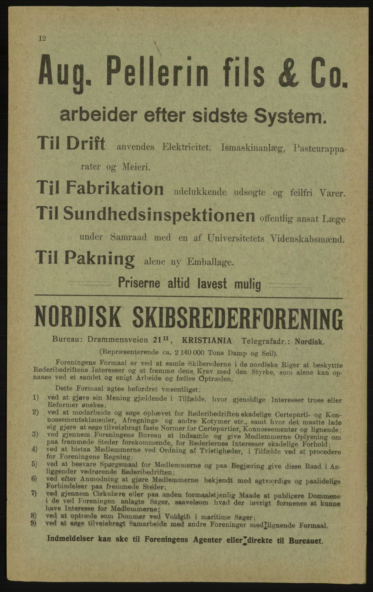 Kristiania/Oslo adressebok, PUBL/-, 1913, s. 14