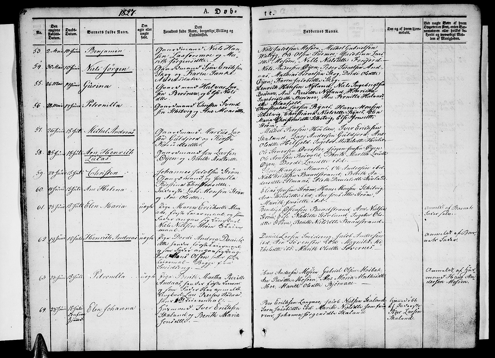 Ministerialprotokoller, klokkerbøker og fødselsregistre - Nordland, AV/SAT-A-1459/820/L0289: Ministerialbok nr. 820A10, 1826-1845, s. 14