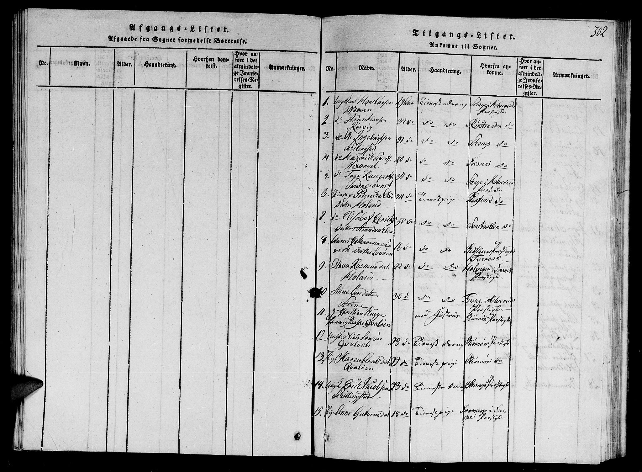 Ministerialprotokoller, klokkerbøker og fødselsregistre - Nord-Trøndelag, SAT/A-1458/784/L0679: Klokkerbok nr. 784C01 /1, 1816-1822, s. 302