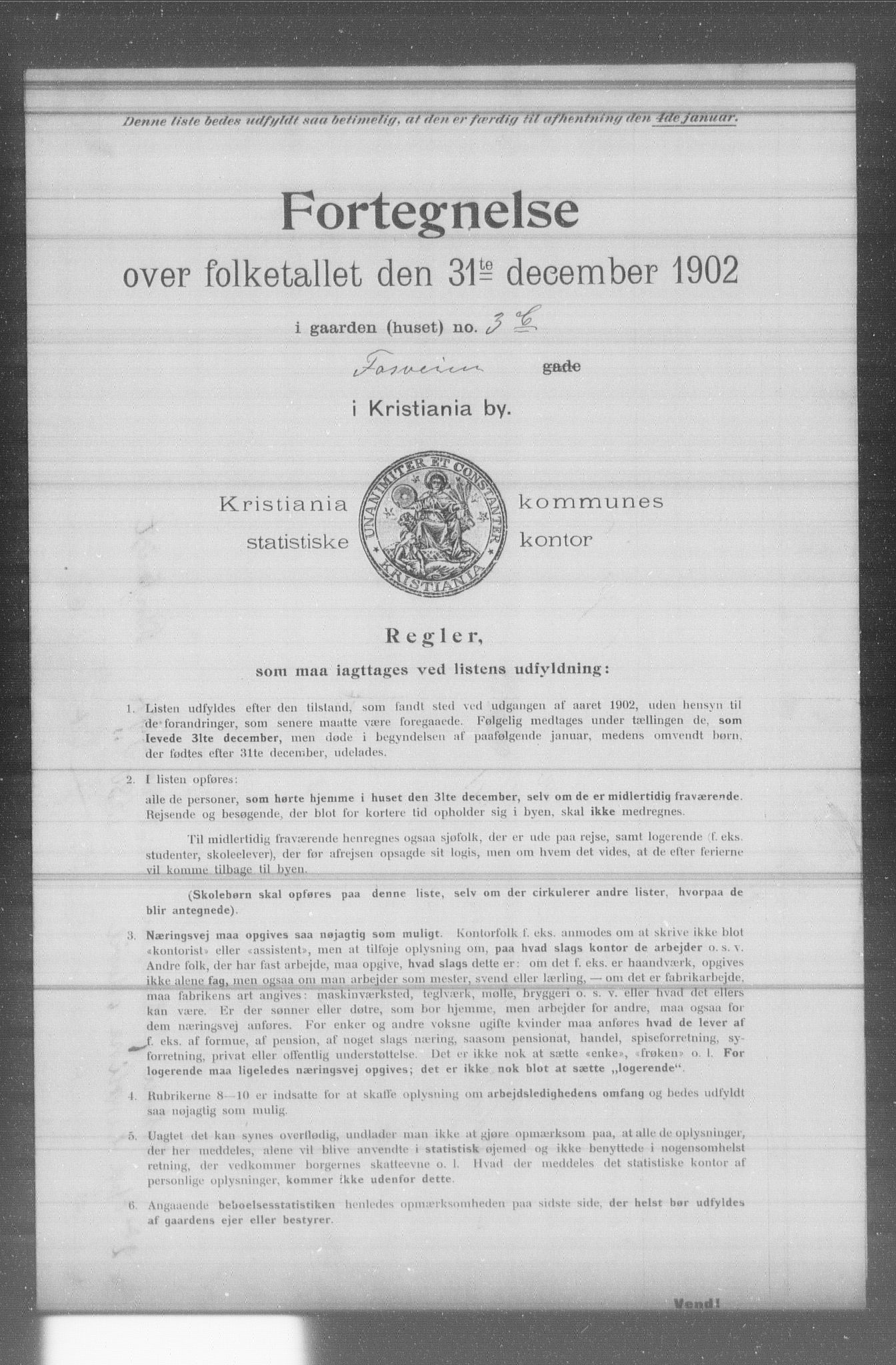 OBA, Kommunal folketelling 31.12.1902 for Kristiania kjøpstad, 1902, s. 4846